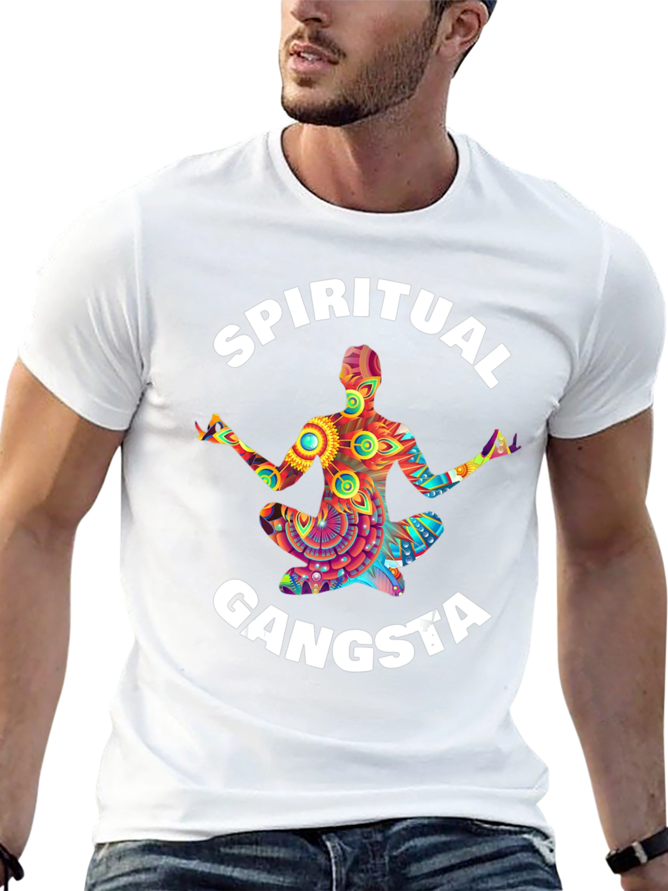 Spiritual Gangsta Graphic Tee - Mens Black T-Shirt