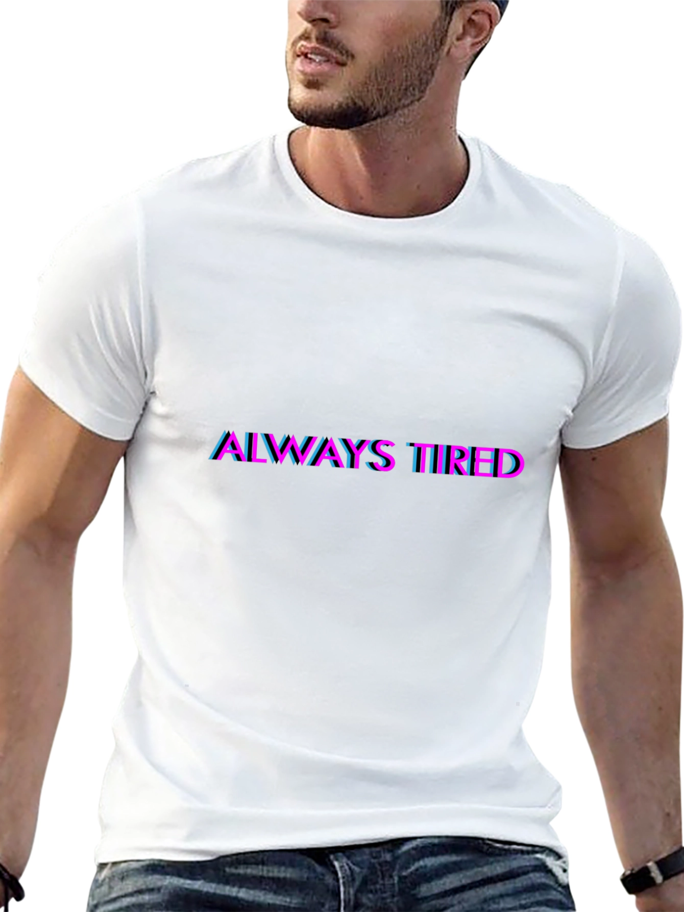 Always Tired Graphic Tee - Mens Black T-Shirt