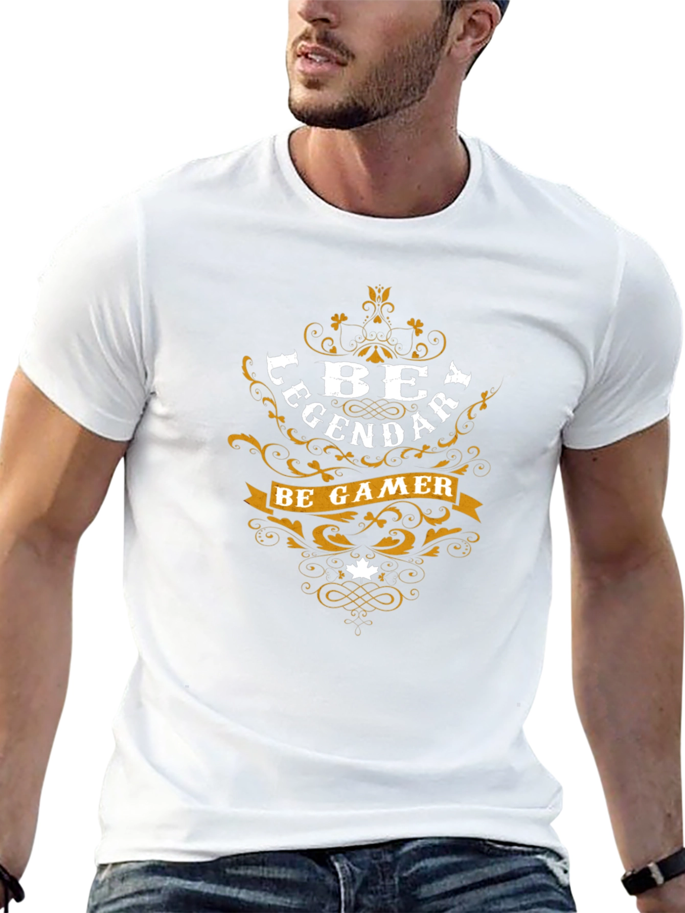 Be Legendary Be Gamer Black Graphic Tee
