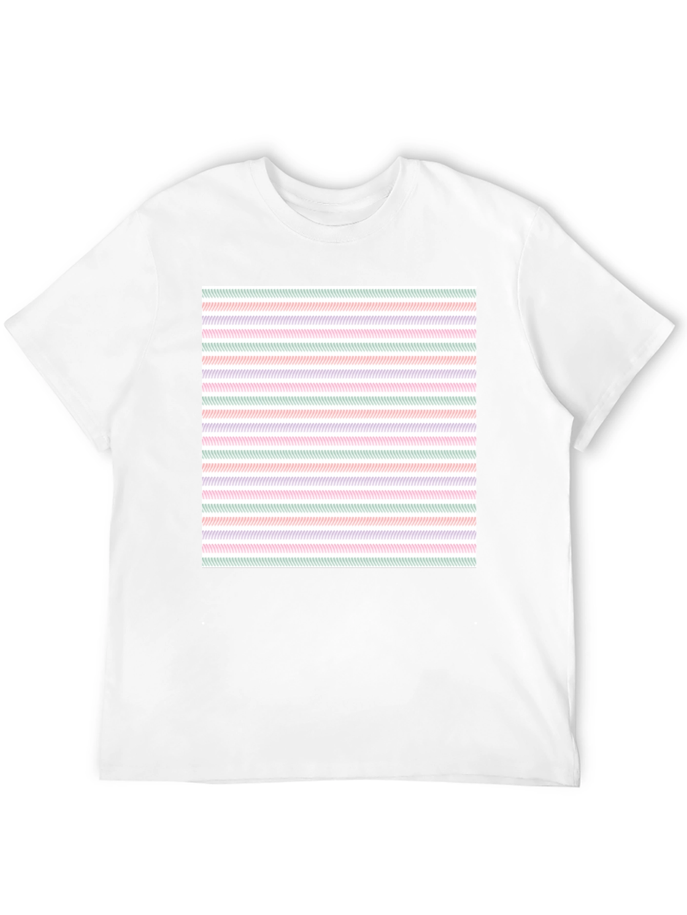 Striped Pattern Tee - Modern Casual Wear