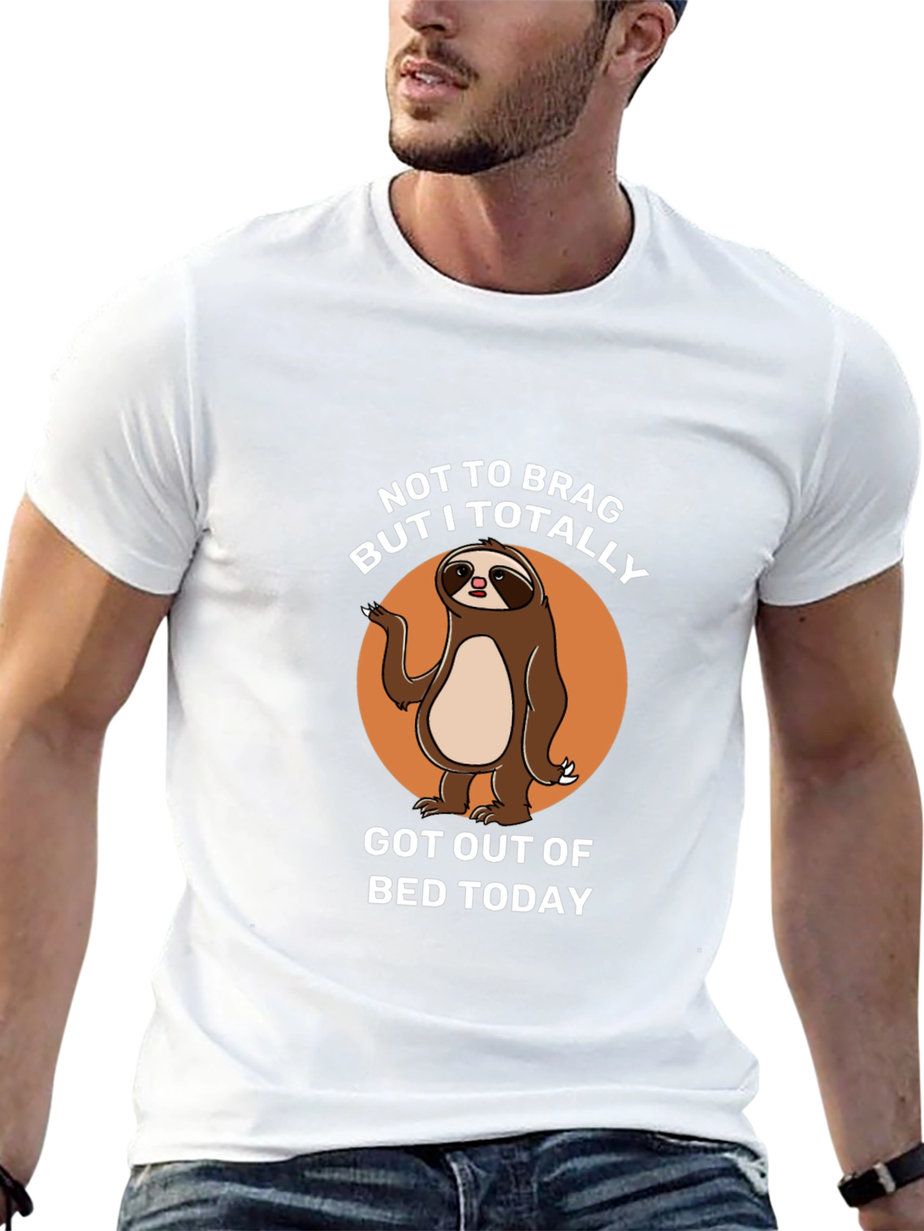 Funny Sloth Graphic Tee: Not To Brag T-Shirt