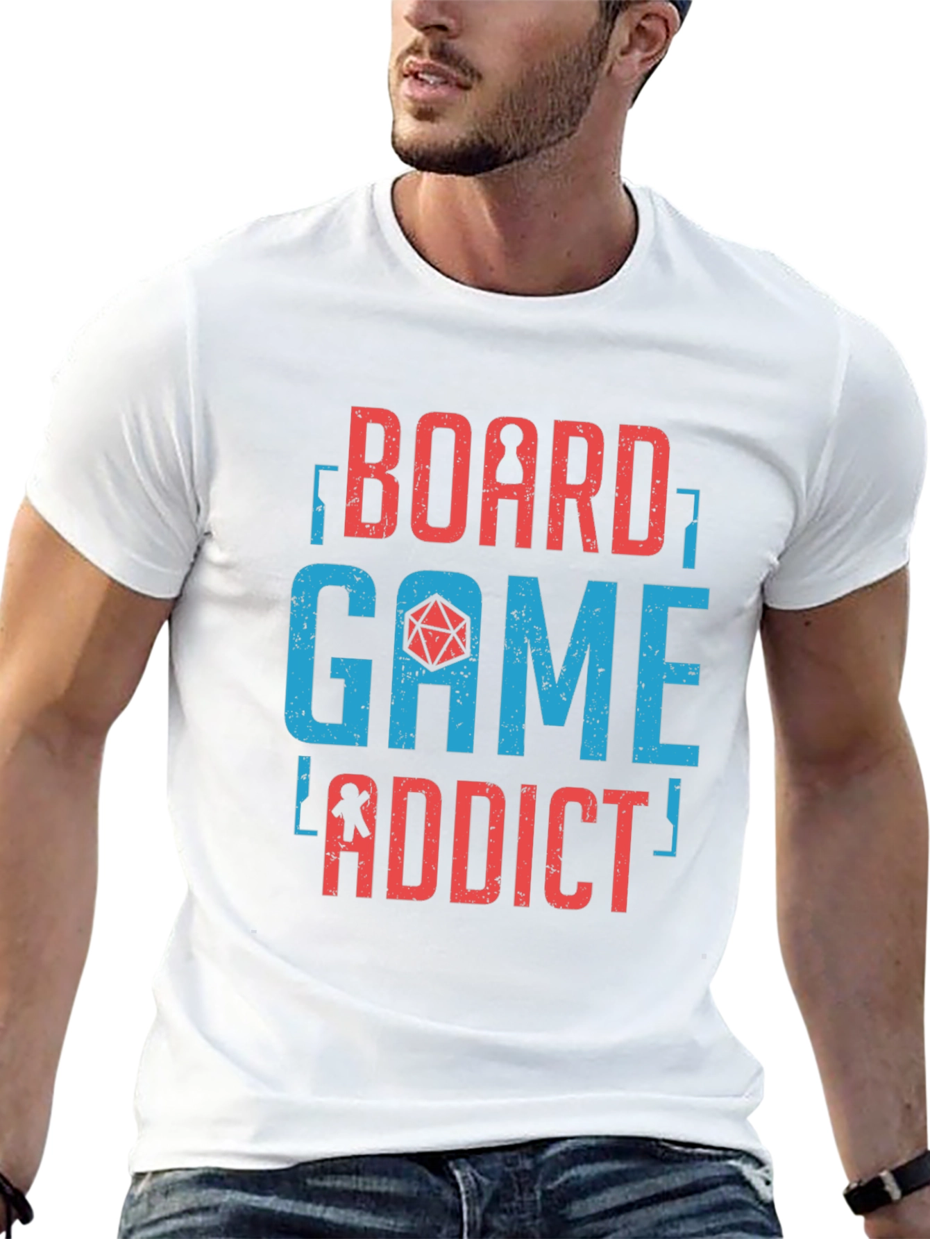 Board Game Addict Graphic T-Shirt