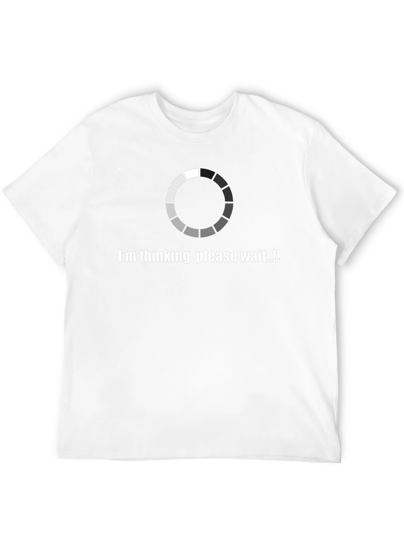 Thinking Loading T-Shirt Funny Geek Tee