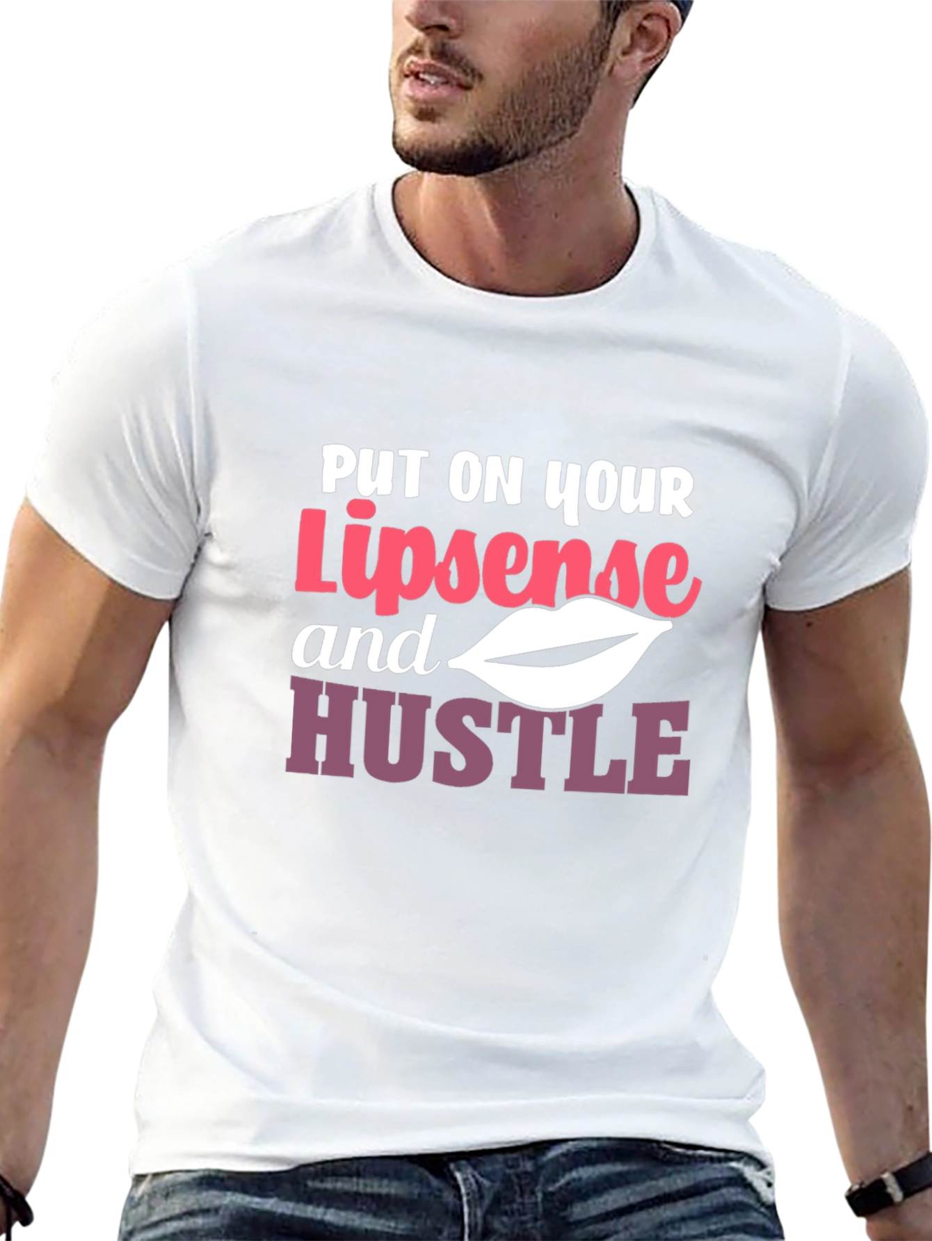 Lipsense and Hustle Graphic Tee - Black