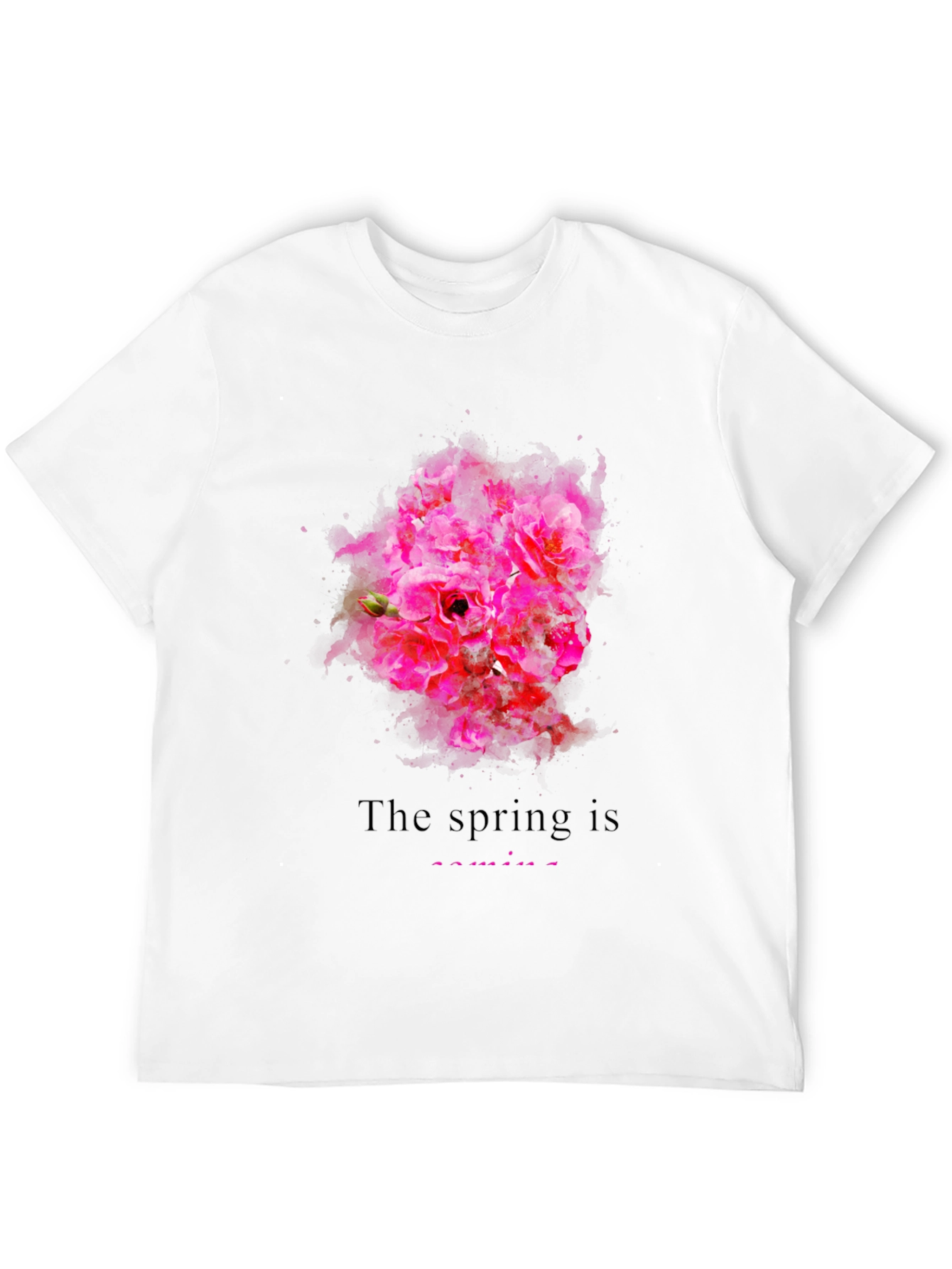 Spring Blossom Graphic T-Shirt for Men