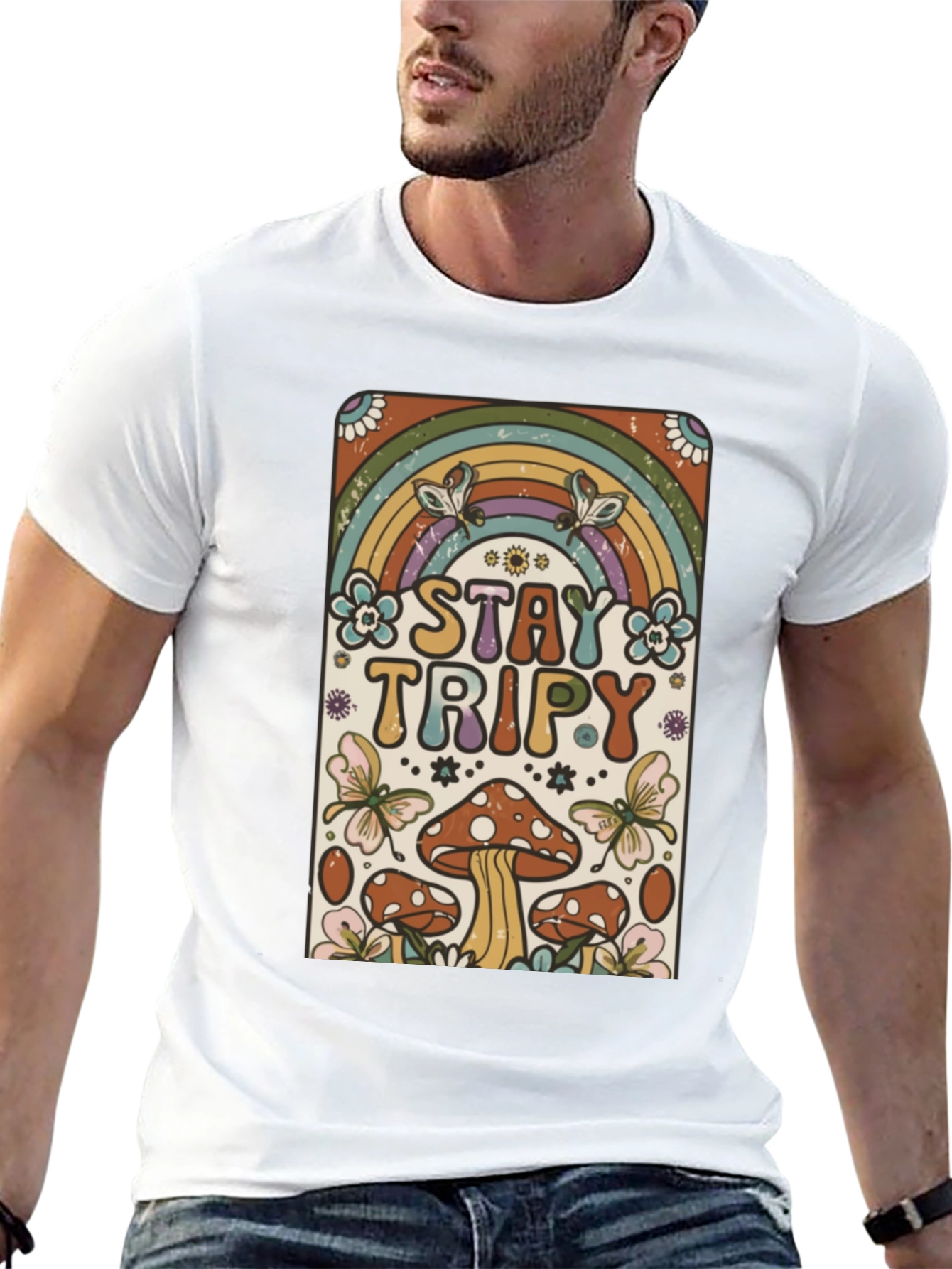 Stay Trippy Retro Graphic Tee