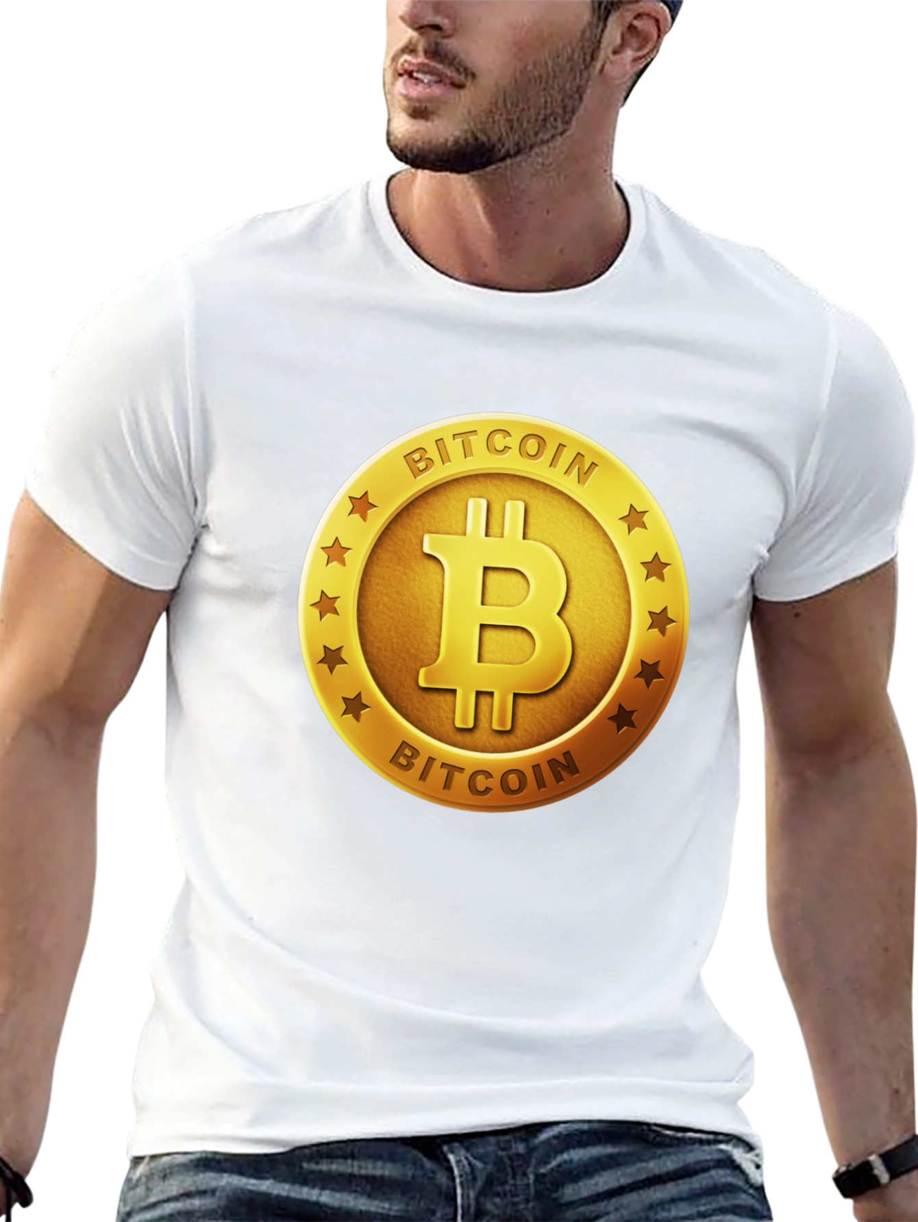 Bitcoin Logo Graphic T-Shirt