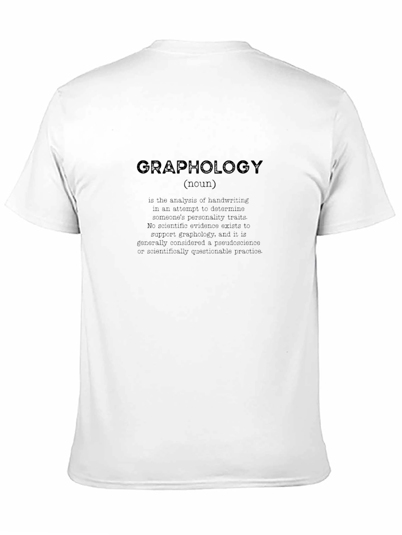 Graphology Definition Black T-Shirt