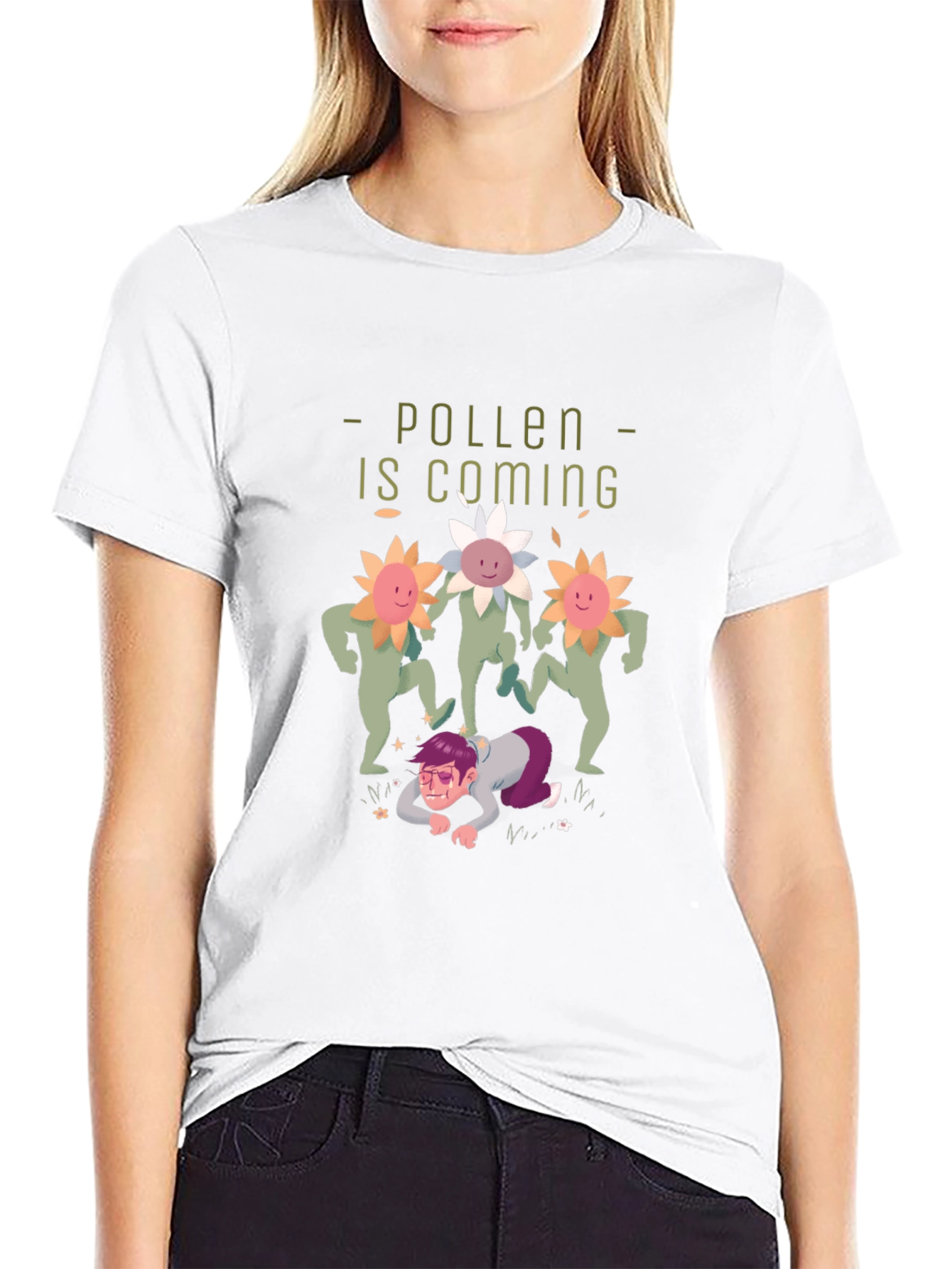 Pollen Is Coming Graphic T-Shirt