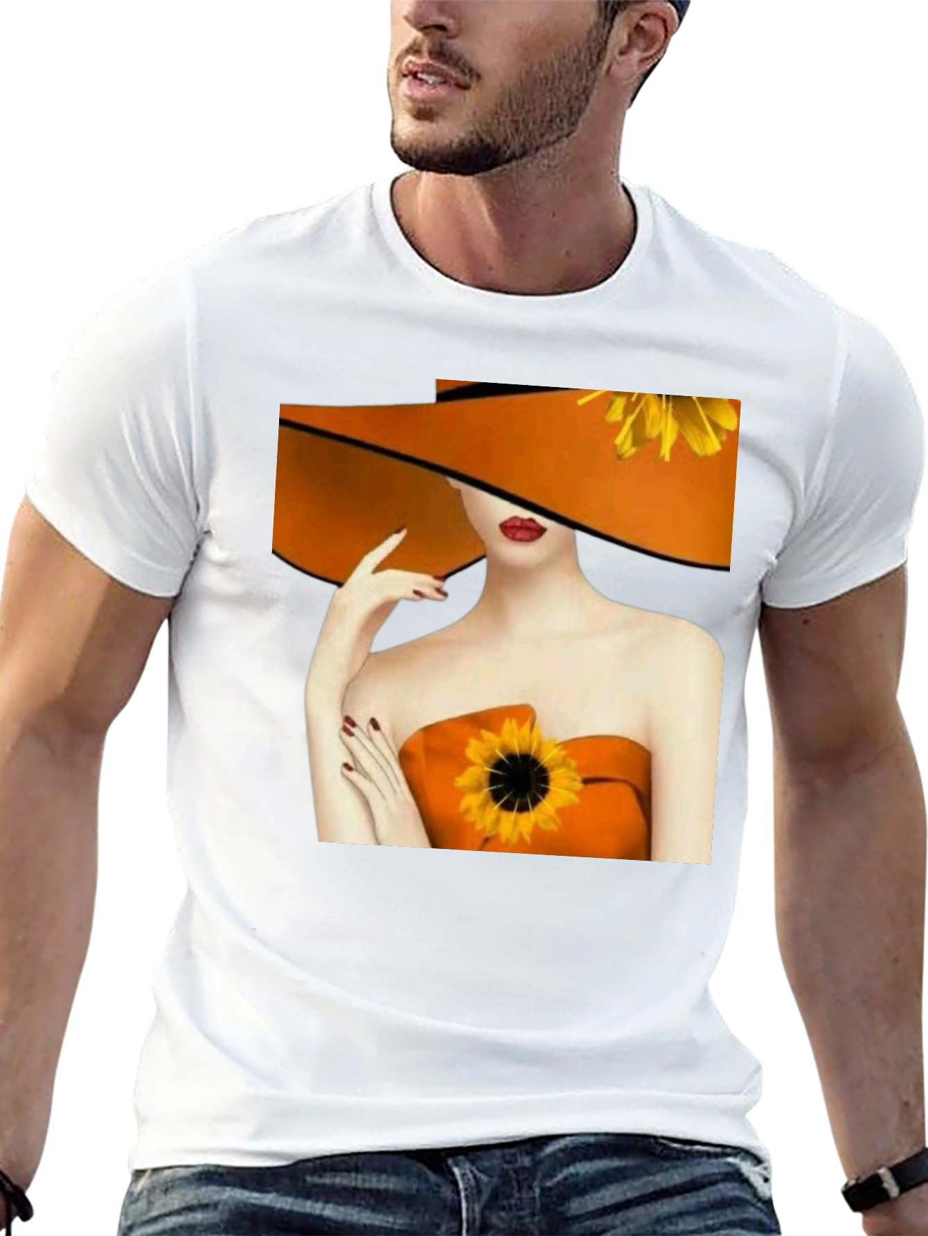 Sunflower Woman Graphic Tee