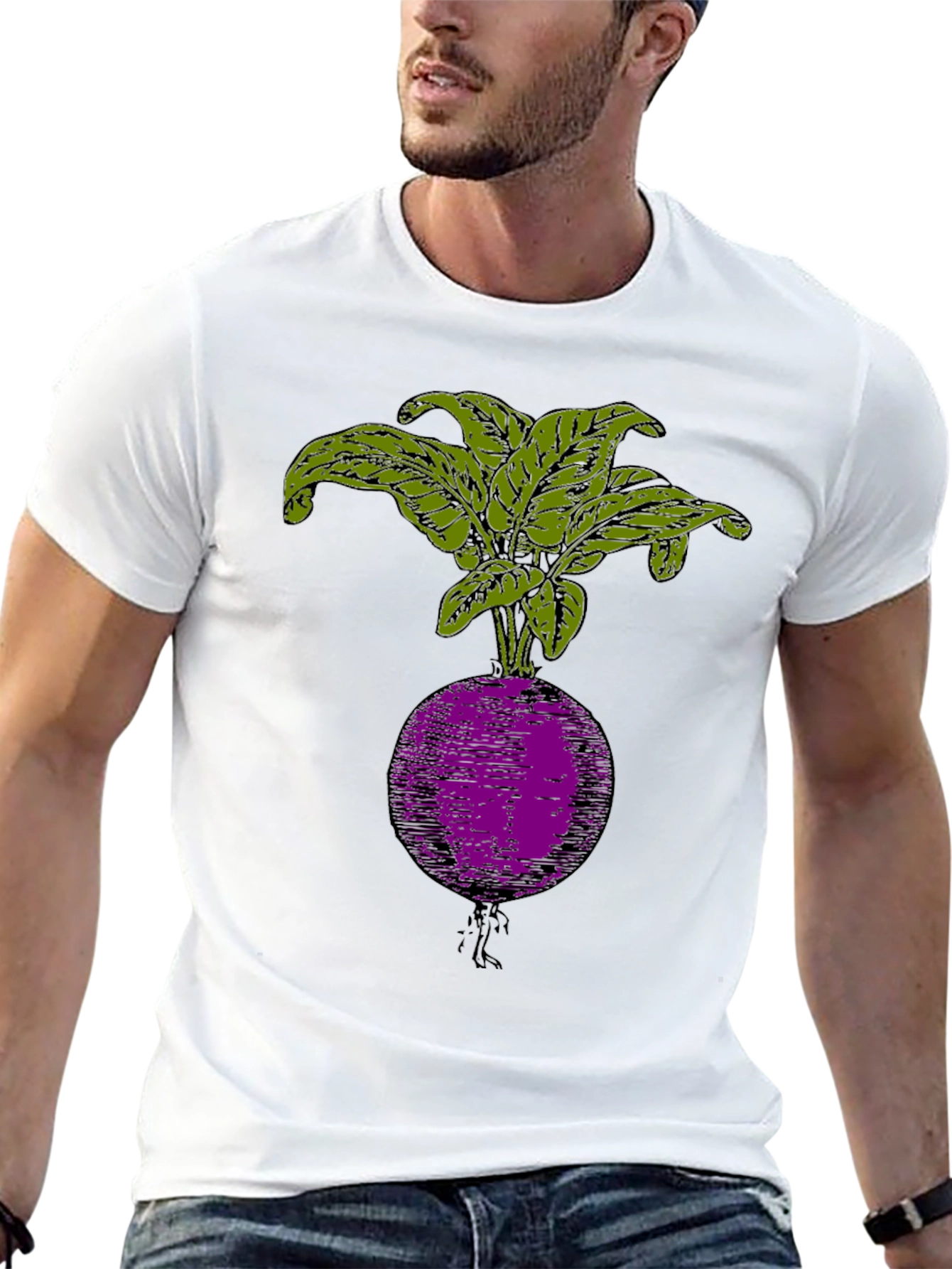 Radish Graphic T-Shirt - Stylish Veggie Tee