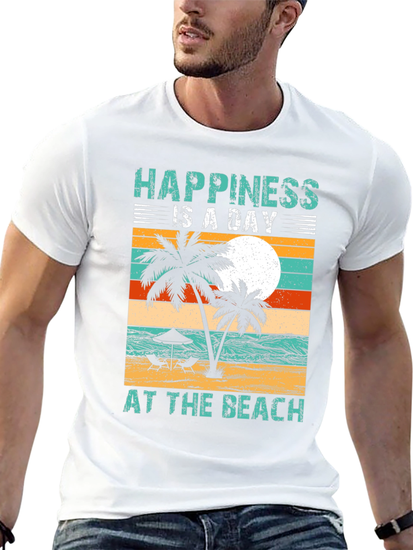 Happiness is a Day at the Beach T-Shirt