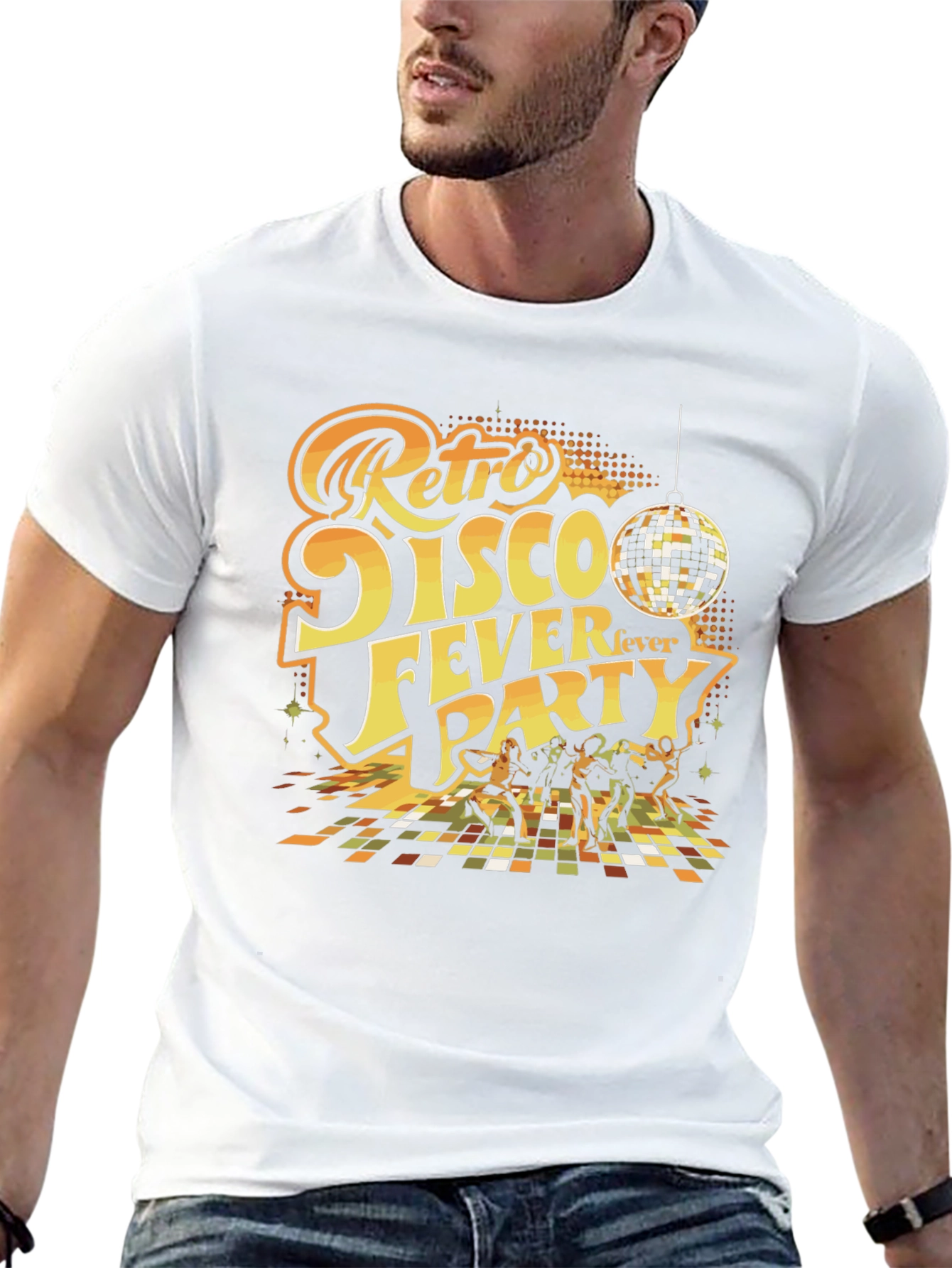 Retro Disco Fever Party T-Shirt - Groovy Style