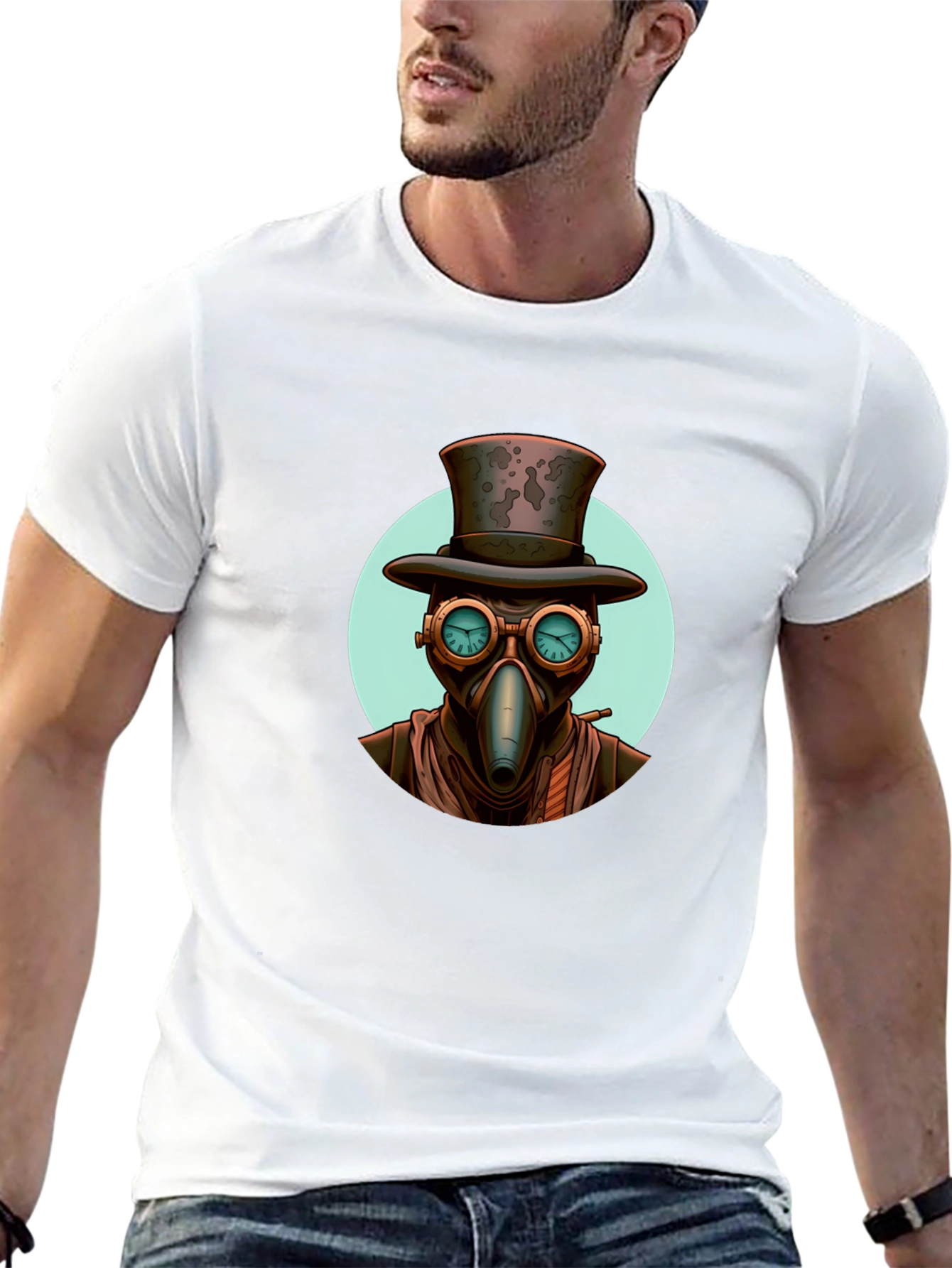 Steampunk Plague Doctor Graphic Tee