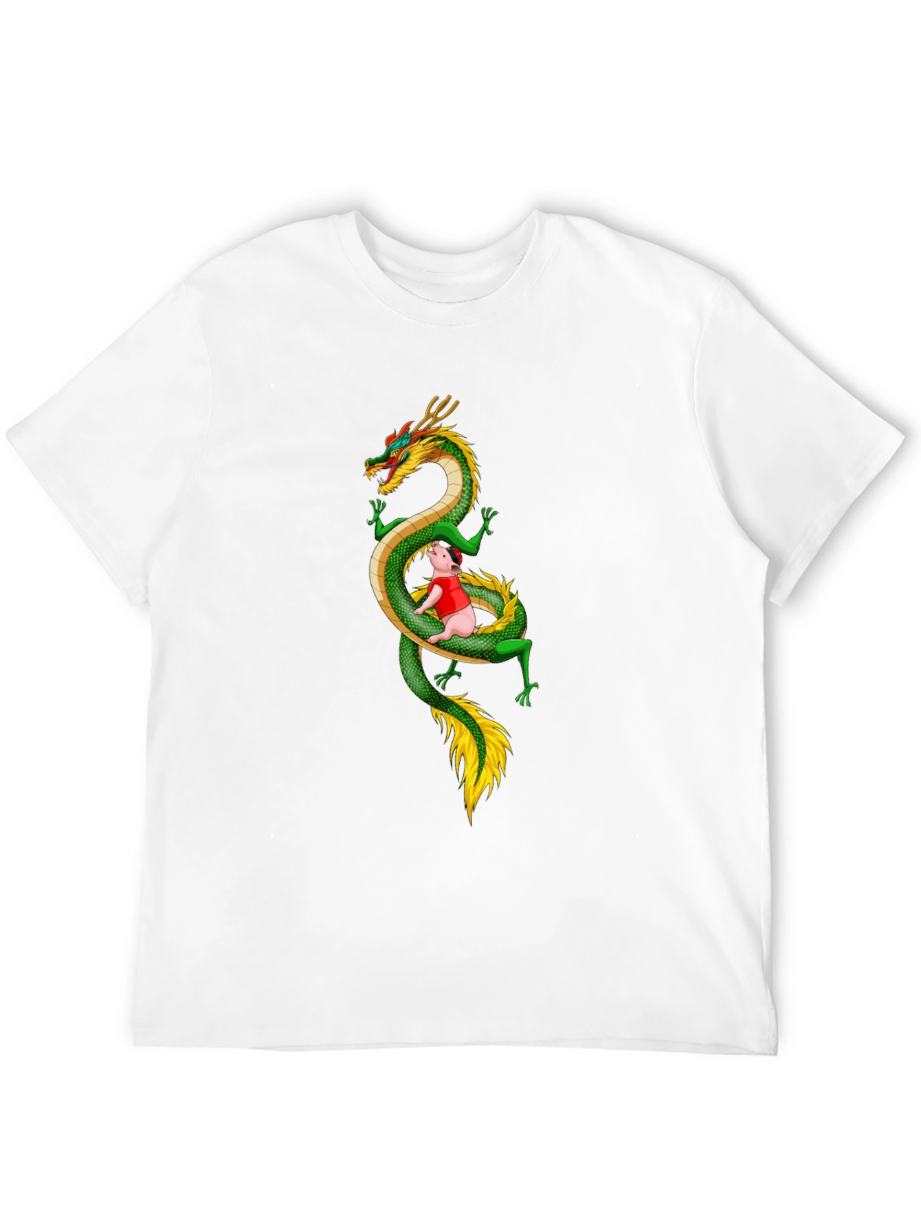 Dragon Pig T-Shirt - Whimsical Graphic Tee