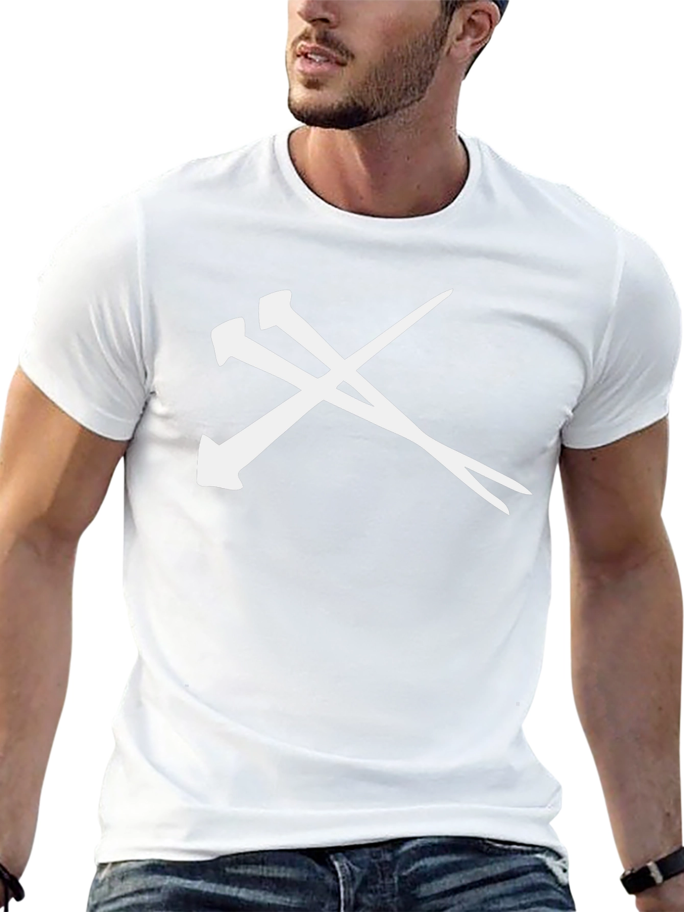 Nails Graphic Tee - Black Crew Neck