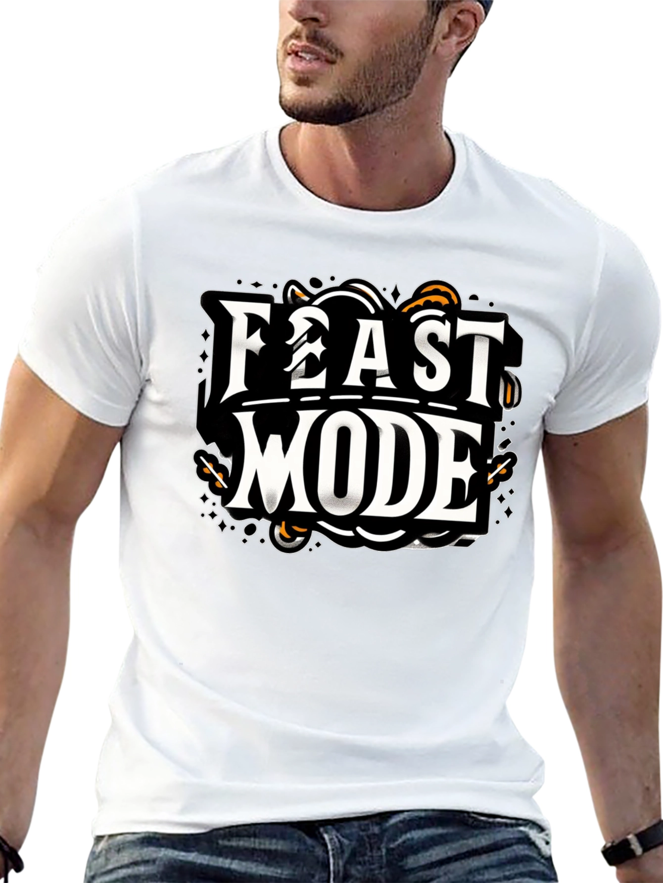 Feast Mode Graphic Tee - Mens Black T-Shirt