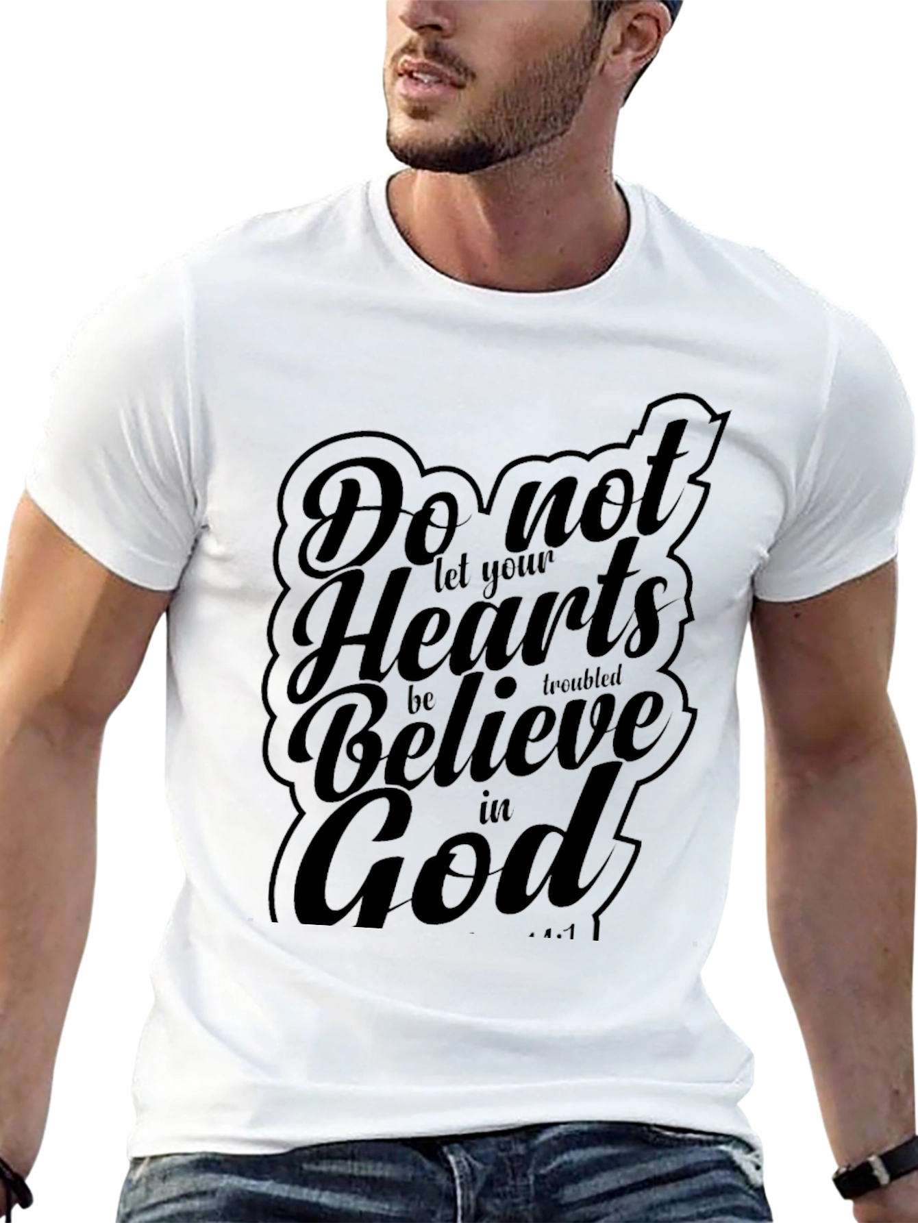 Faith Inspired Tee - Believe in God Graphic T-Shirt
