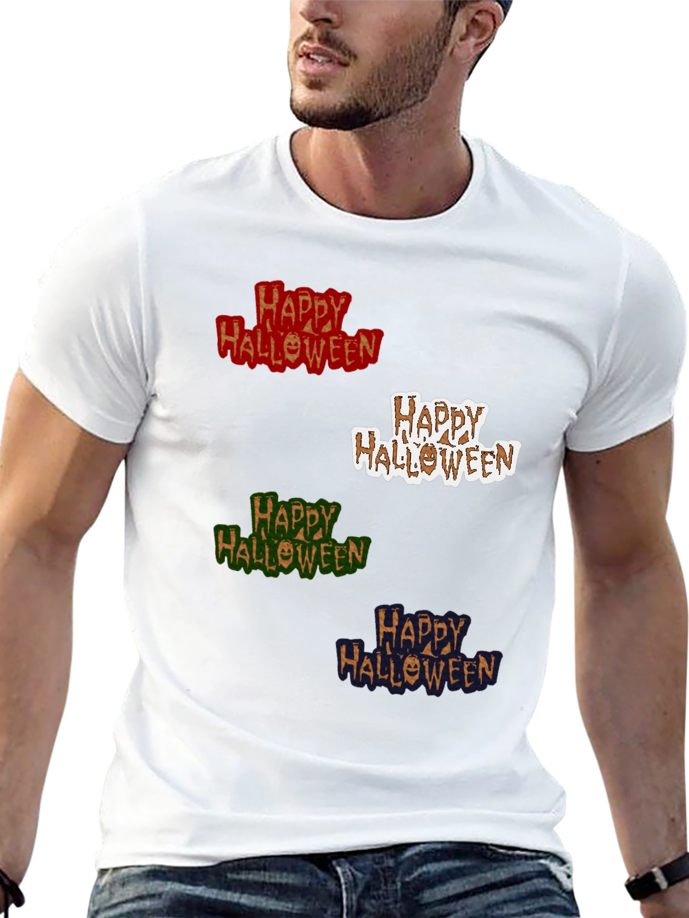 Happy Halloween T-Shirt - Festive & Fun!
