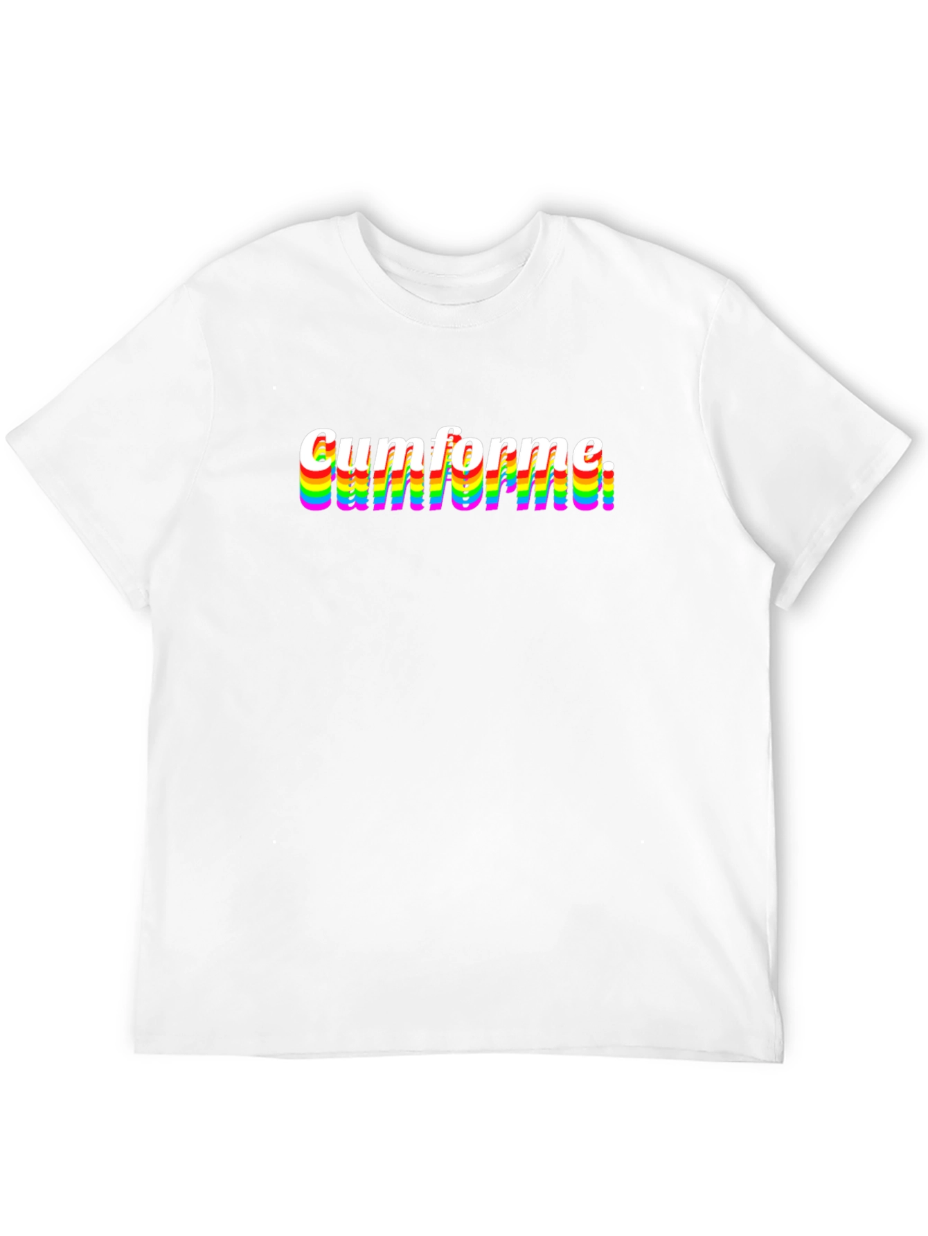Cumforme T-Shirt LGBTQ Pride Rainbow Graphic Tee