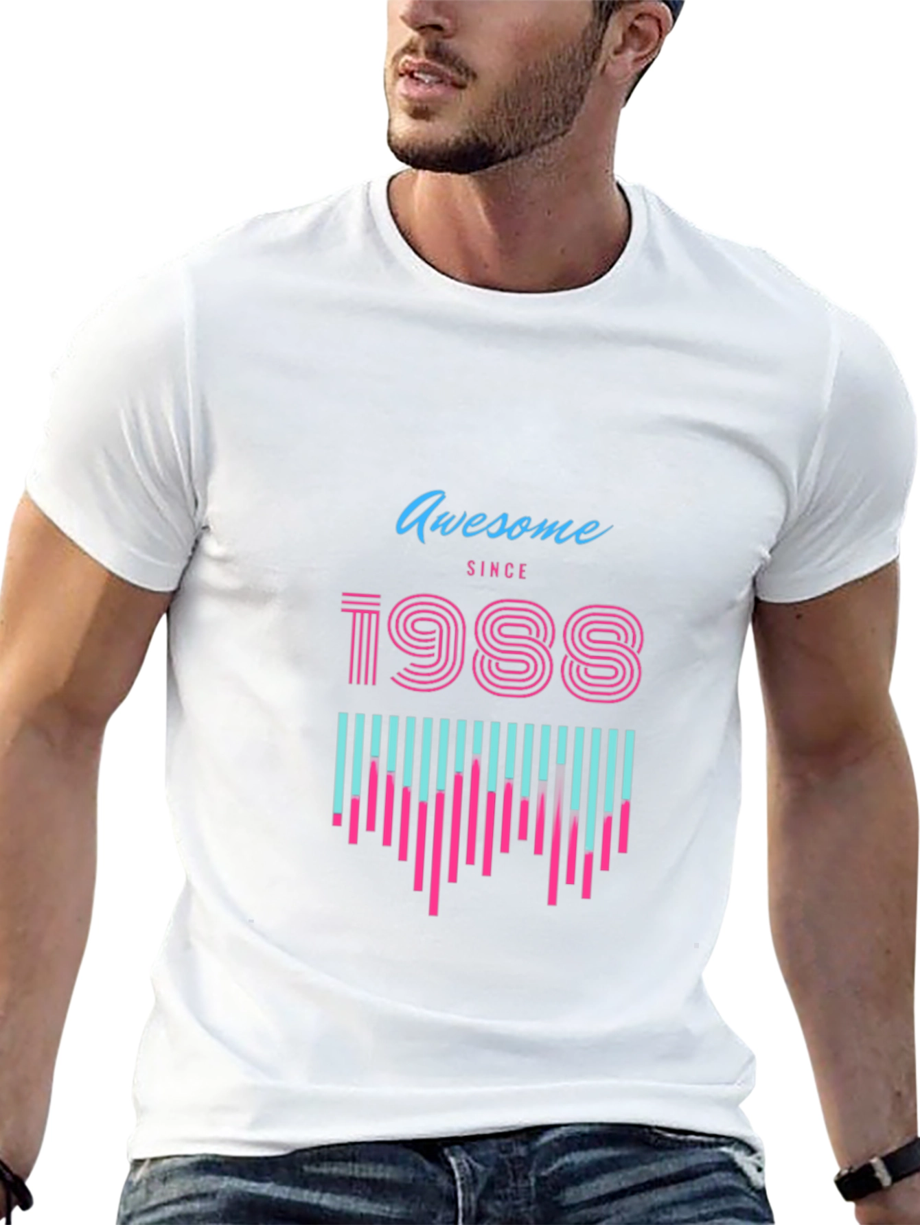 Awesome Since 1988 Graphic Tee - Black