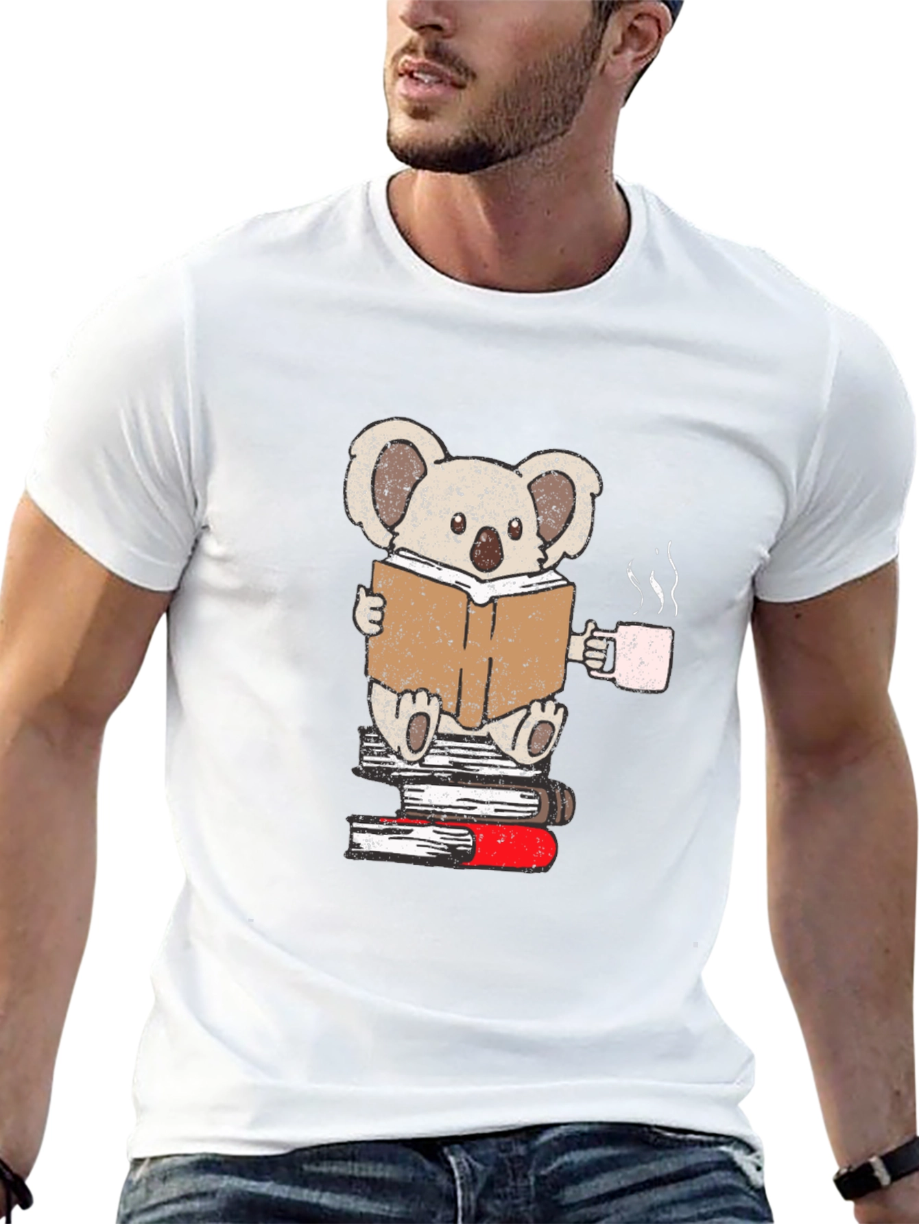 Koala Reading Book T-Shirt