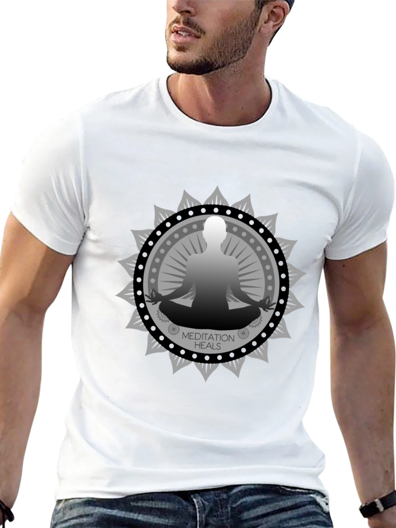 Meditation Heals Graphic T-Shirt - Zen Vibes