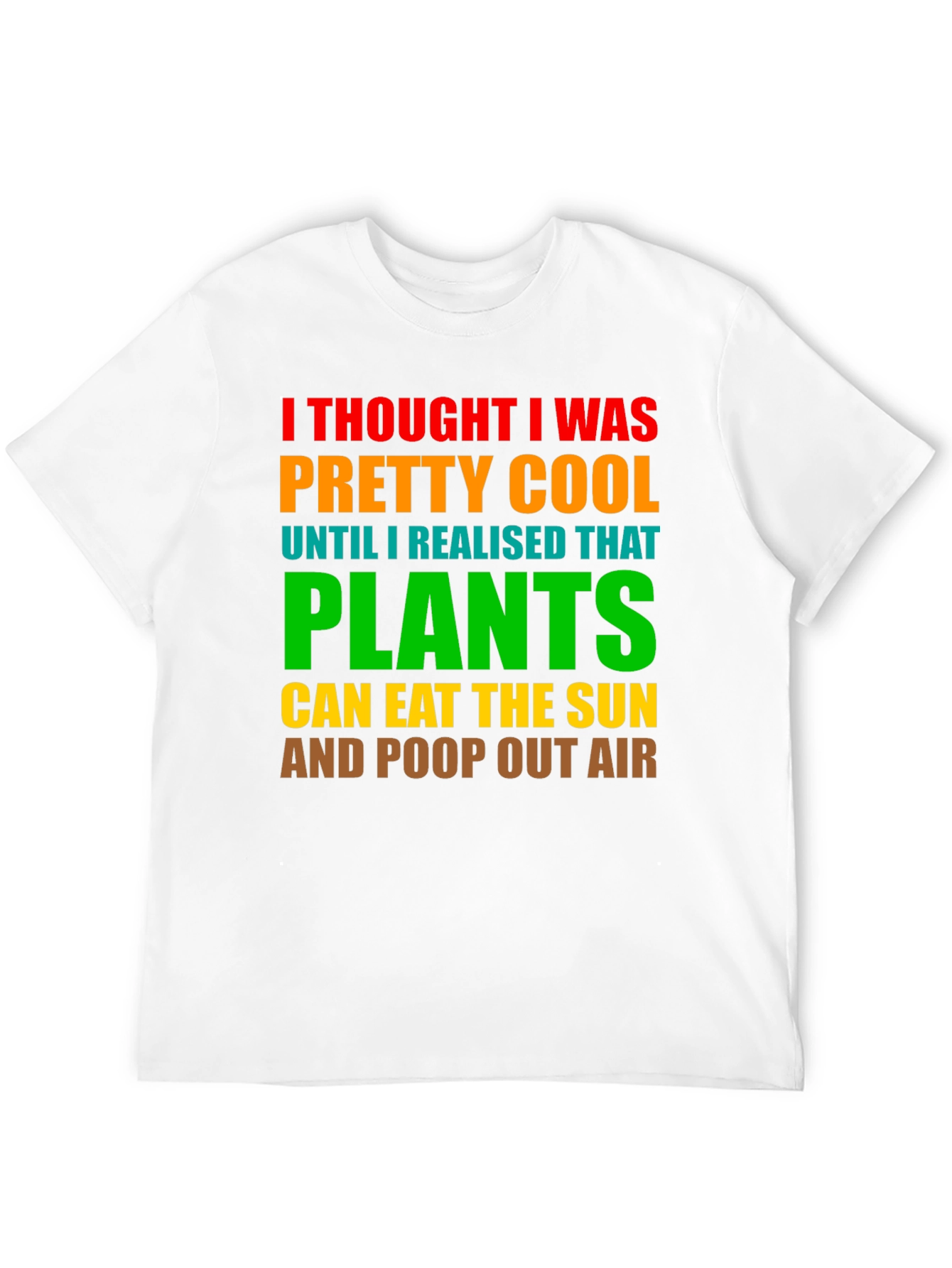 Plants Eat Sun Funny T-Shirt Cool Graphic Tee