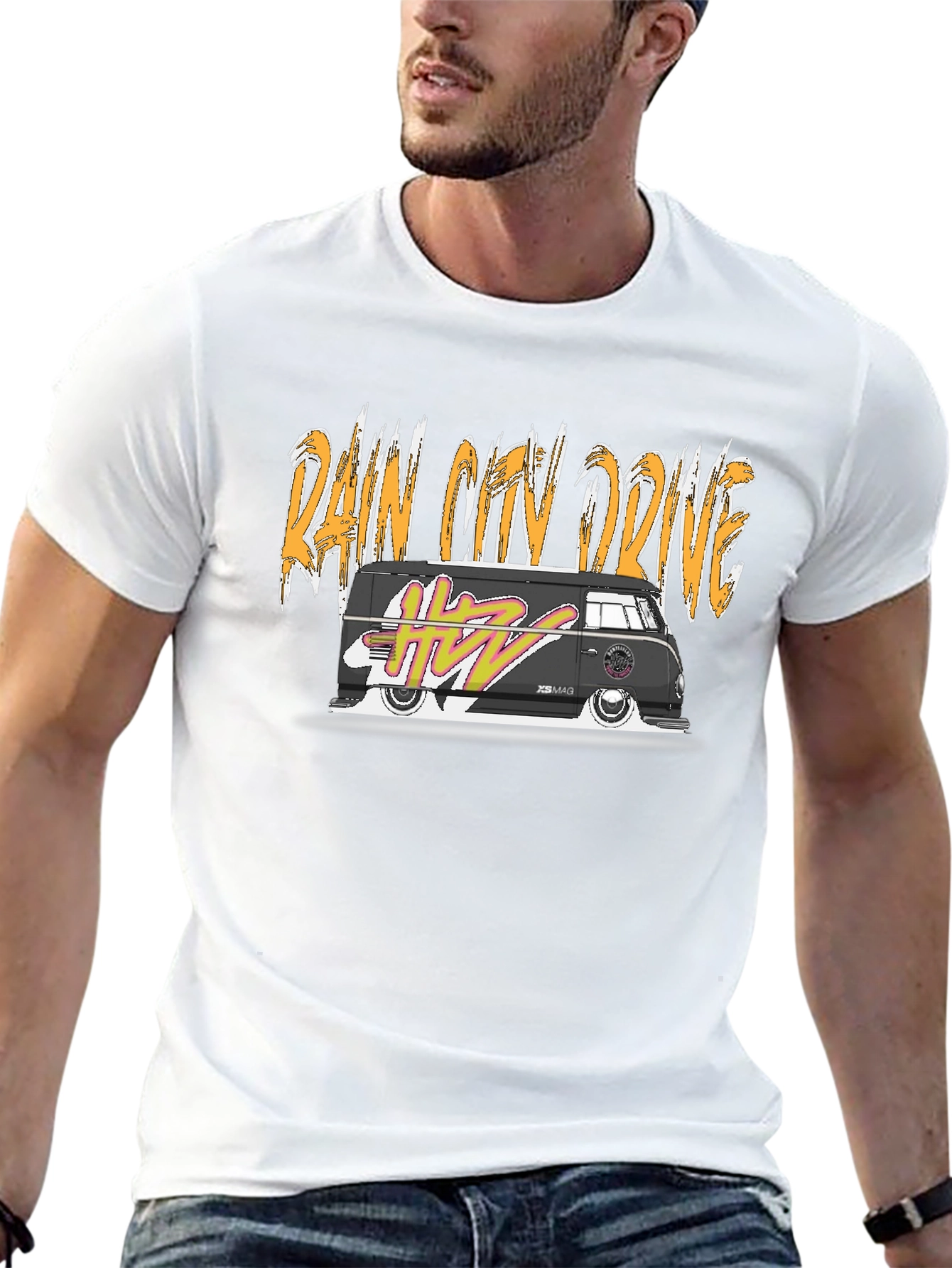 Rain City Drive VW Bus Graphic T-Shirt