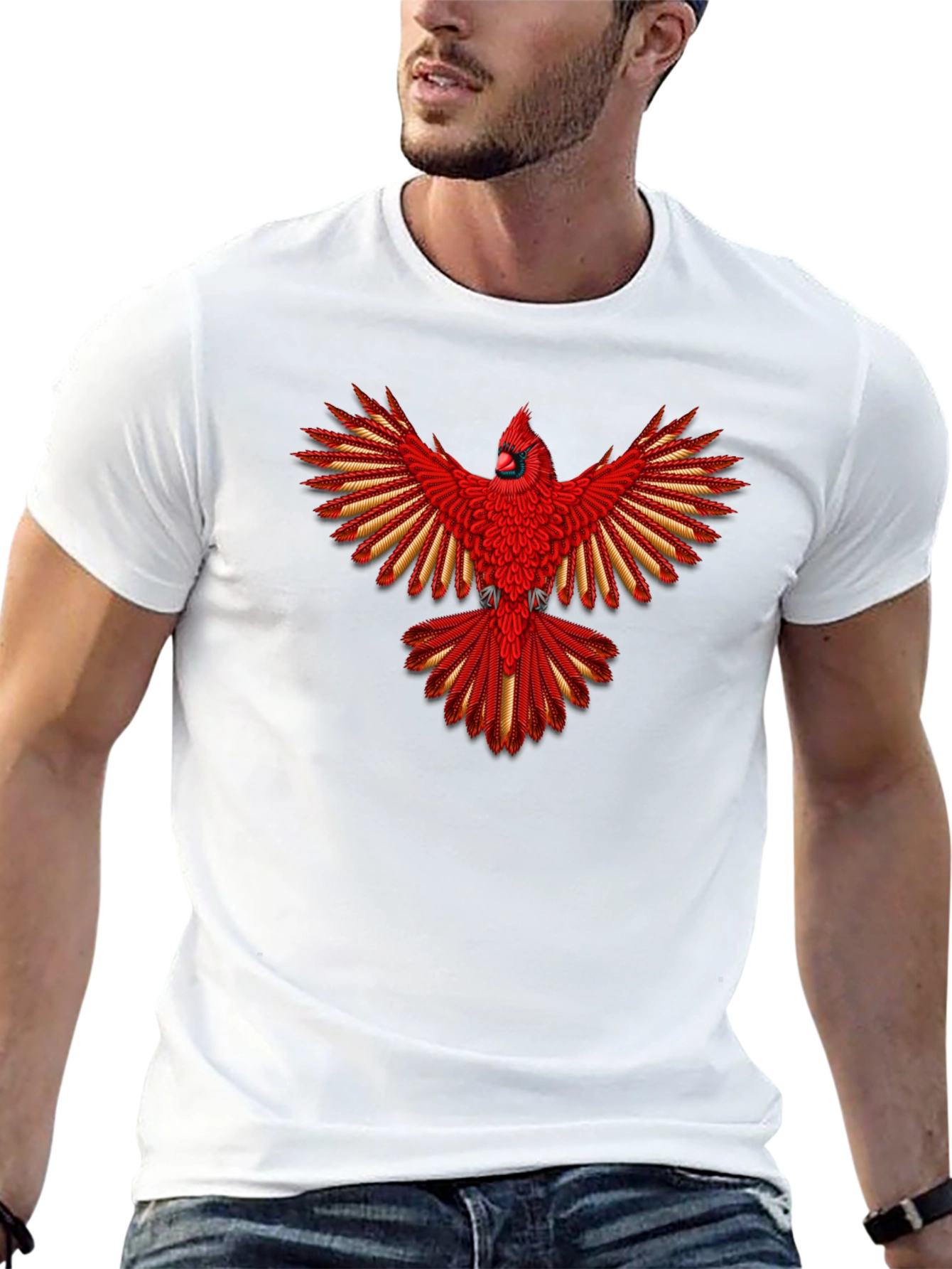 Cardinal Bird Graphic T-Shirt