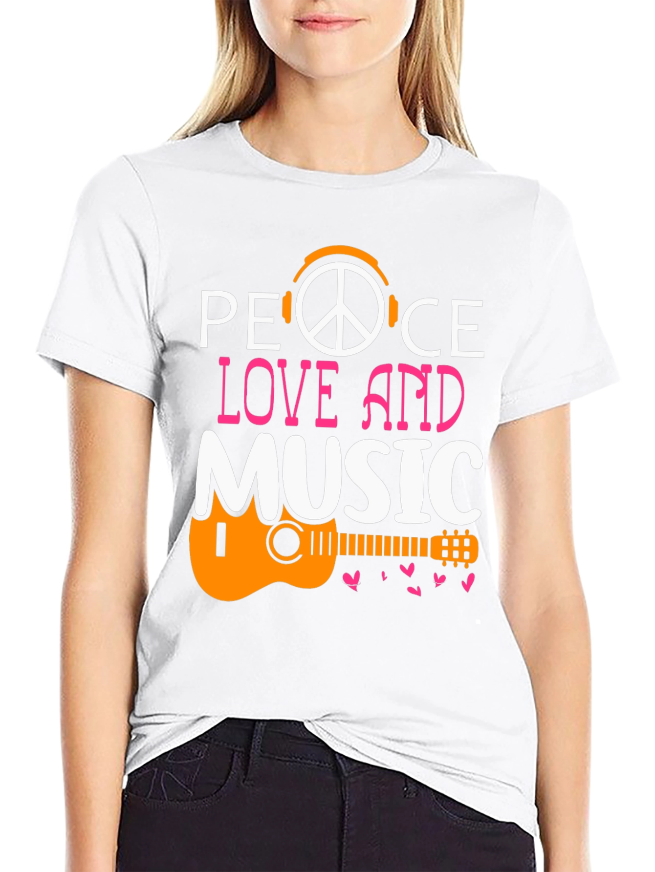 Peace Love Music Graphic Tee