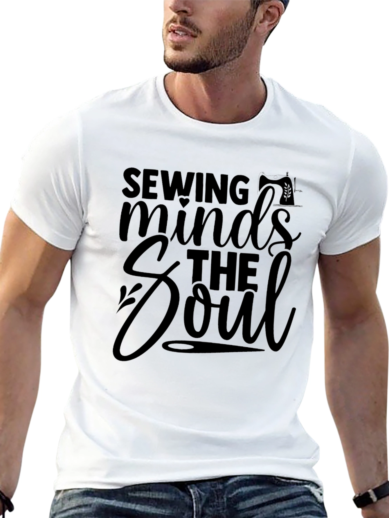Sewing Minds the Soul Graphic T-Shirt