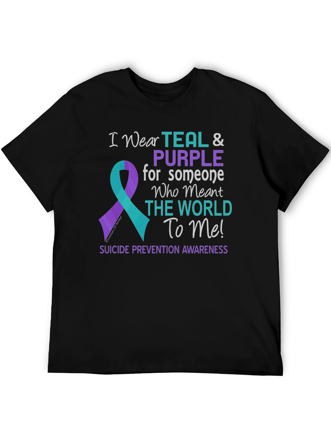Teal & Purple Suicide Awareness T-Shirt