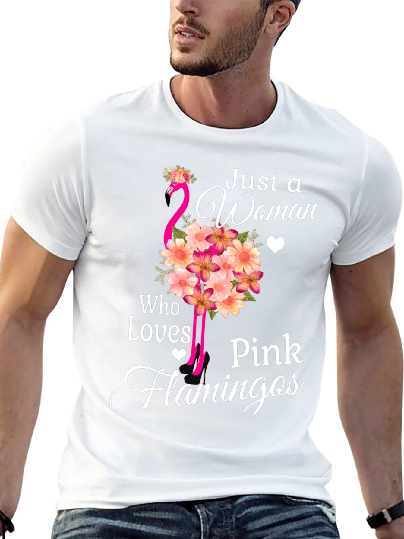 Pink Flamingo Lover Tee - Womens Graphic T-Shirt