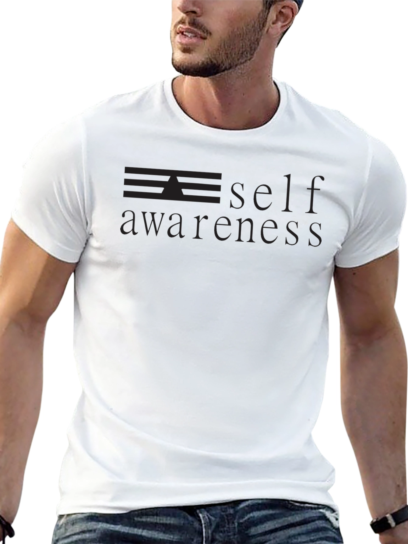 Self Awareness Graphic Tee - Black