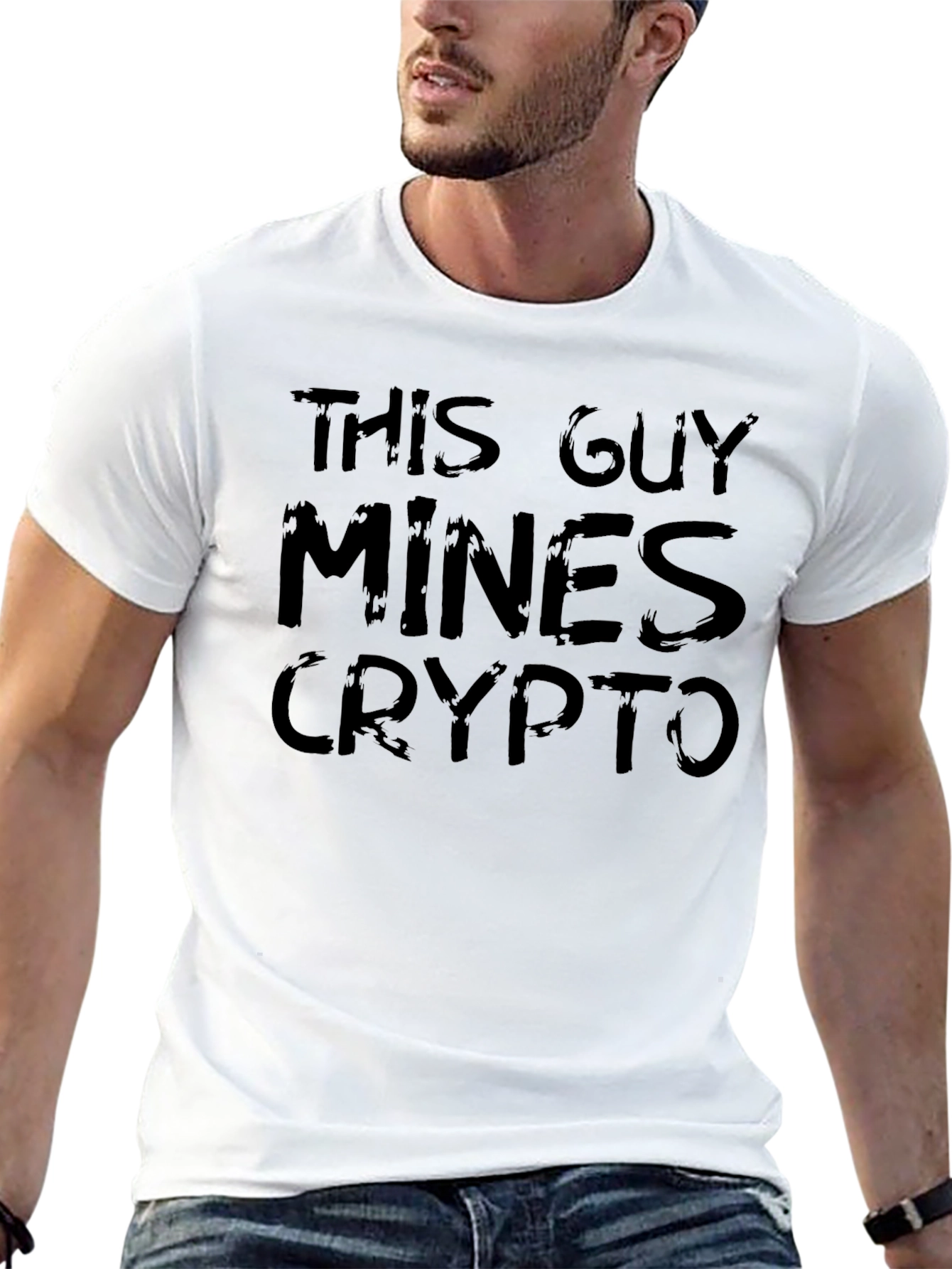 This Guy Mines Crypto Black T-Shirt