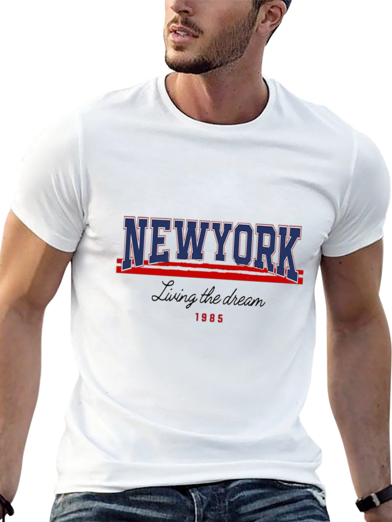 New York Living the Dream 1985 T-Shirt | Vintage NYC Graphic Tee | Retro City Shirt | Gift for New York Lovers | Free Shipping $50+