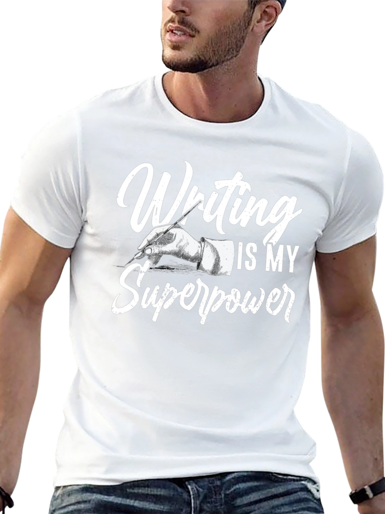 Writing is My Superpower Graphic Tee