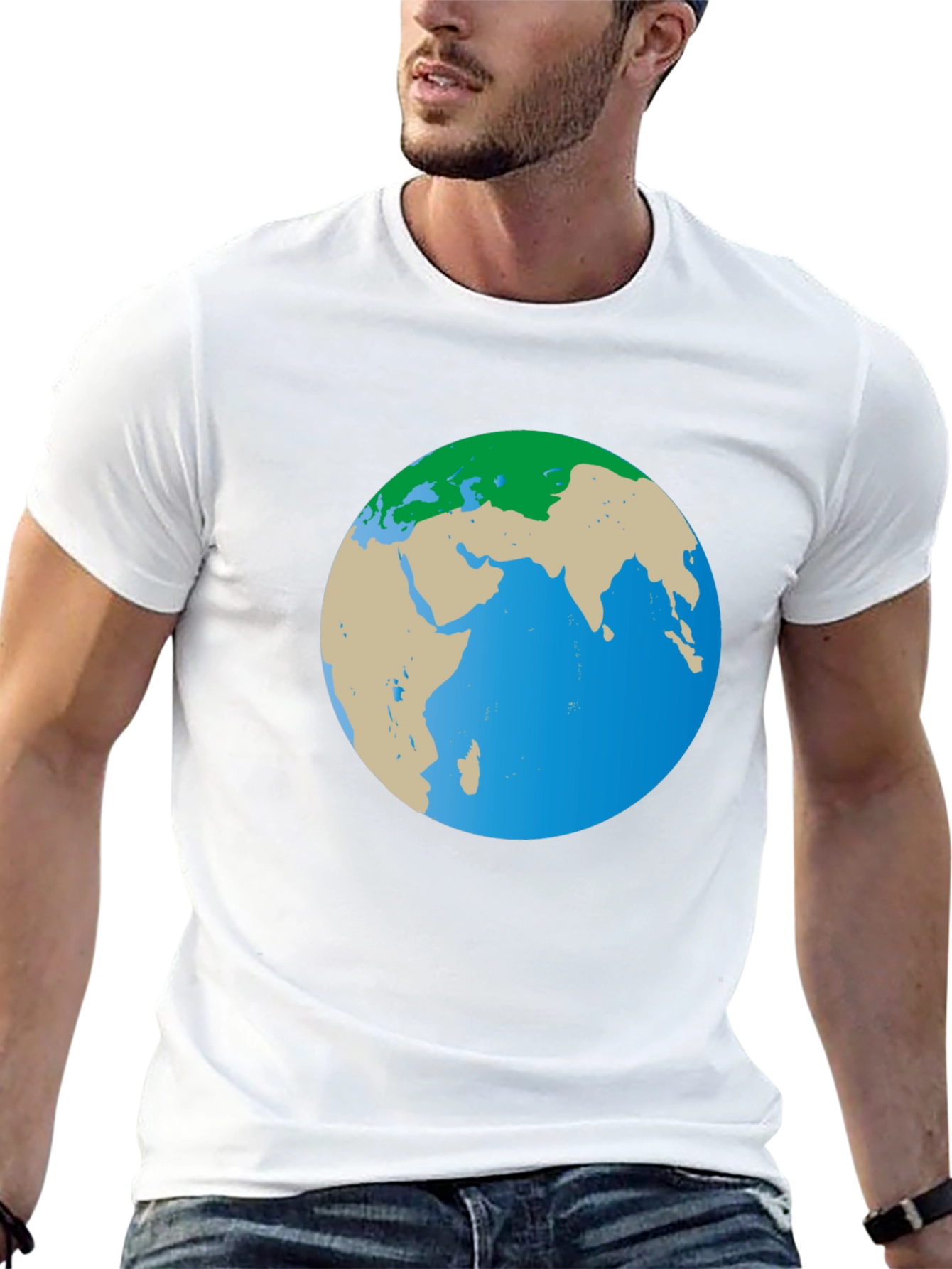 Earth Graphic Black T-Shirt