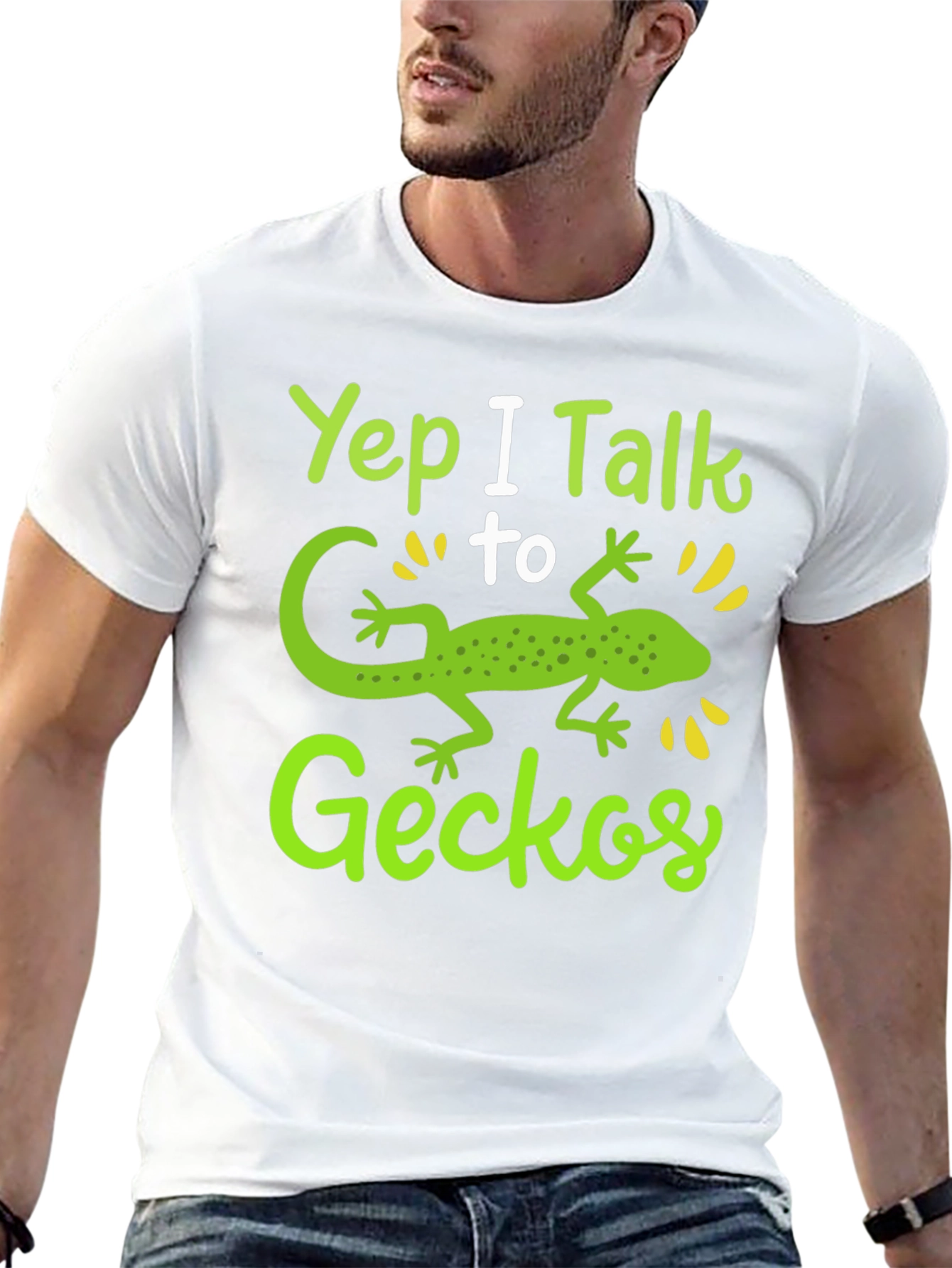 Yep I Talk to Geckos Graphic T-Shirt