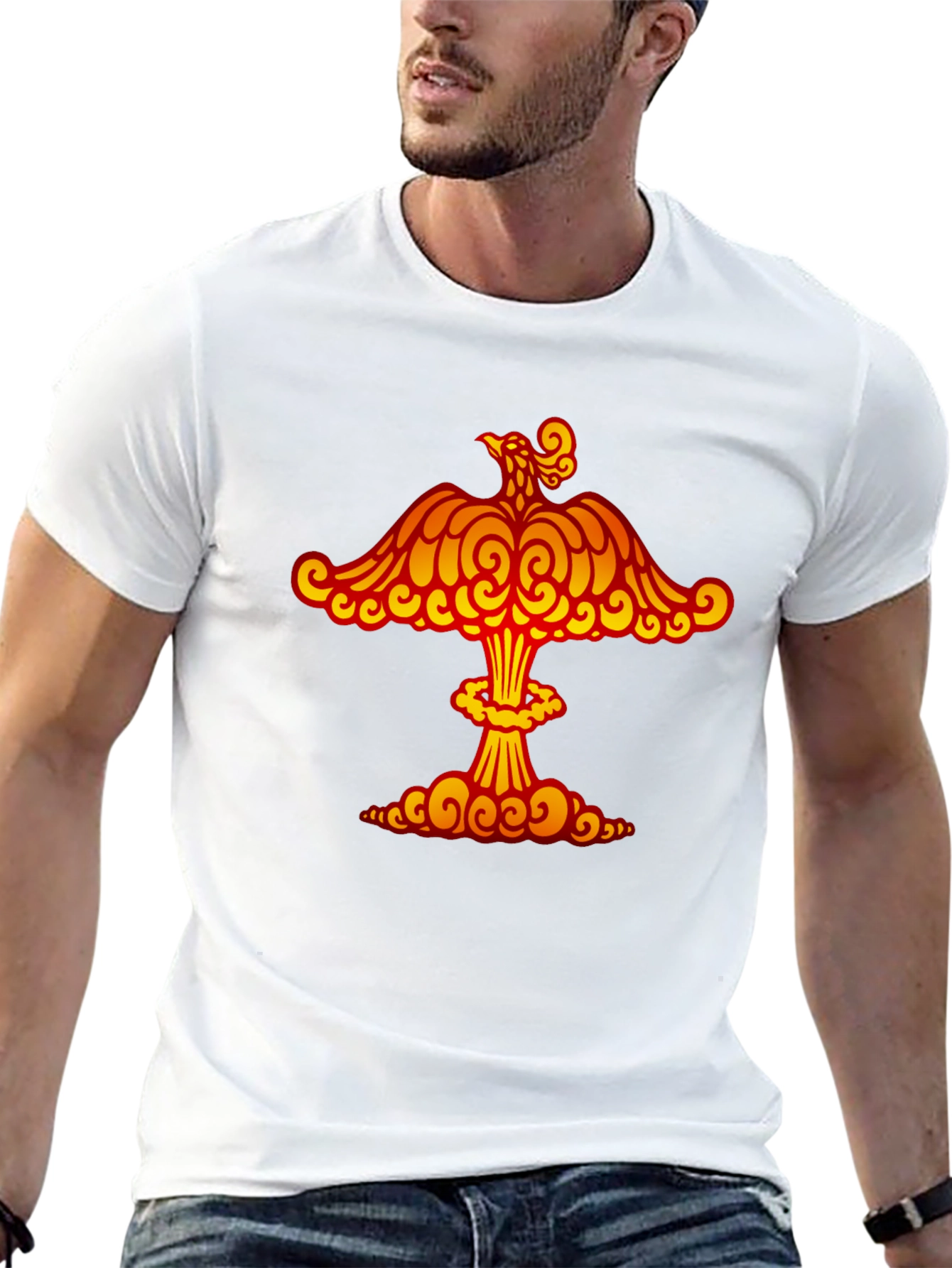 Phoenix Atomic Cloud T-Shirt - Artistic Graphic Tee