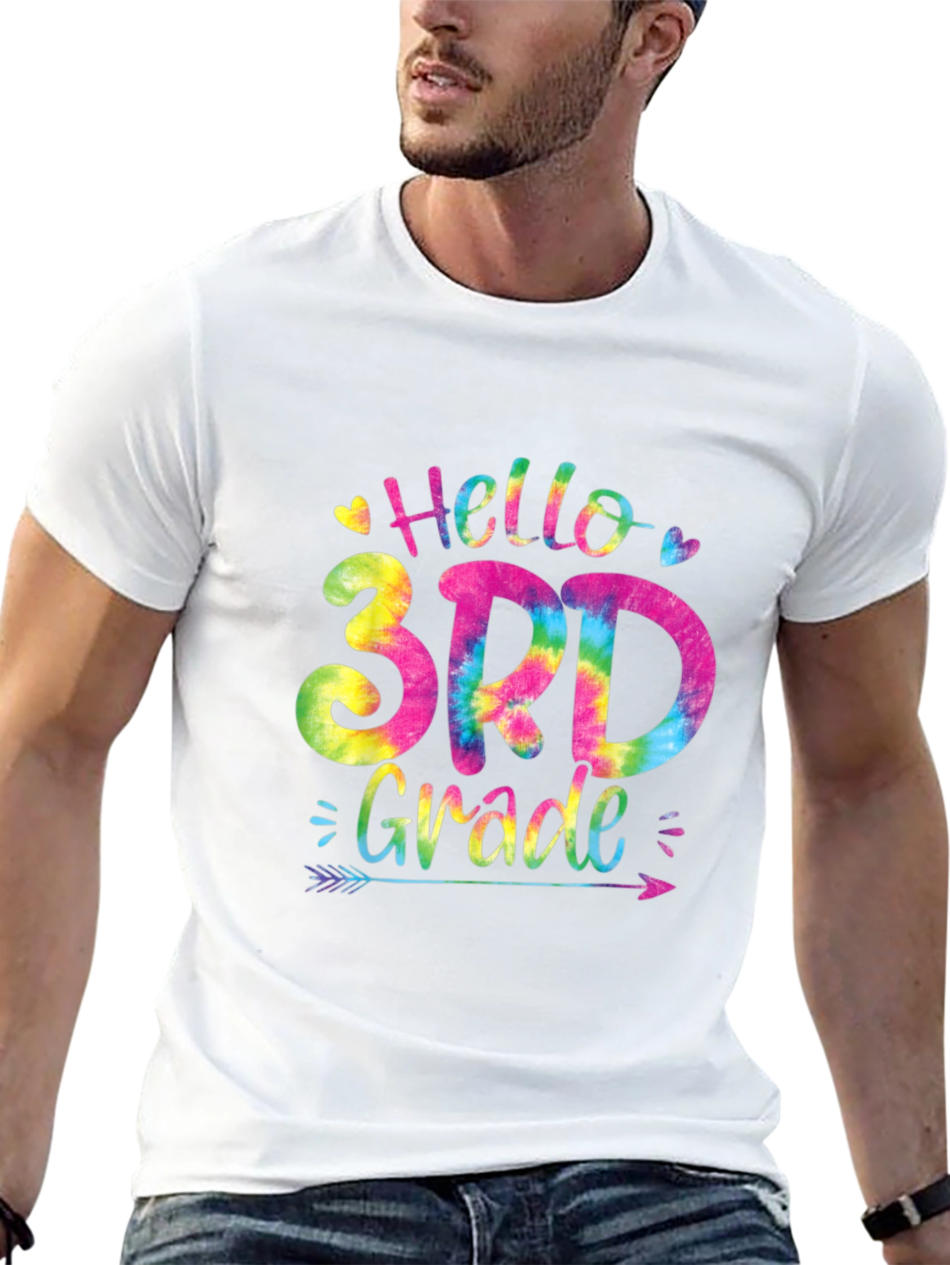Hello 3rd Grade Tie Dye T-Shirt