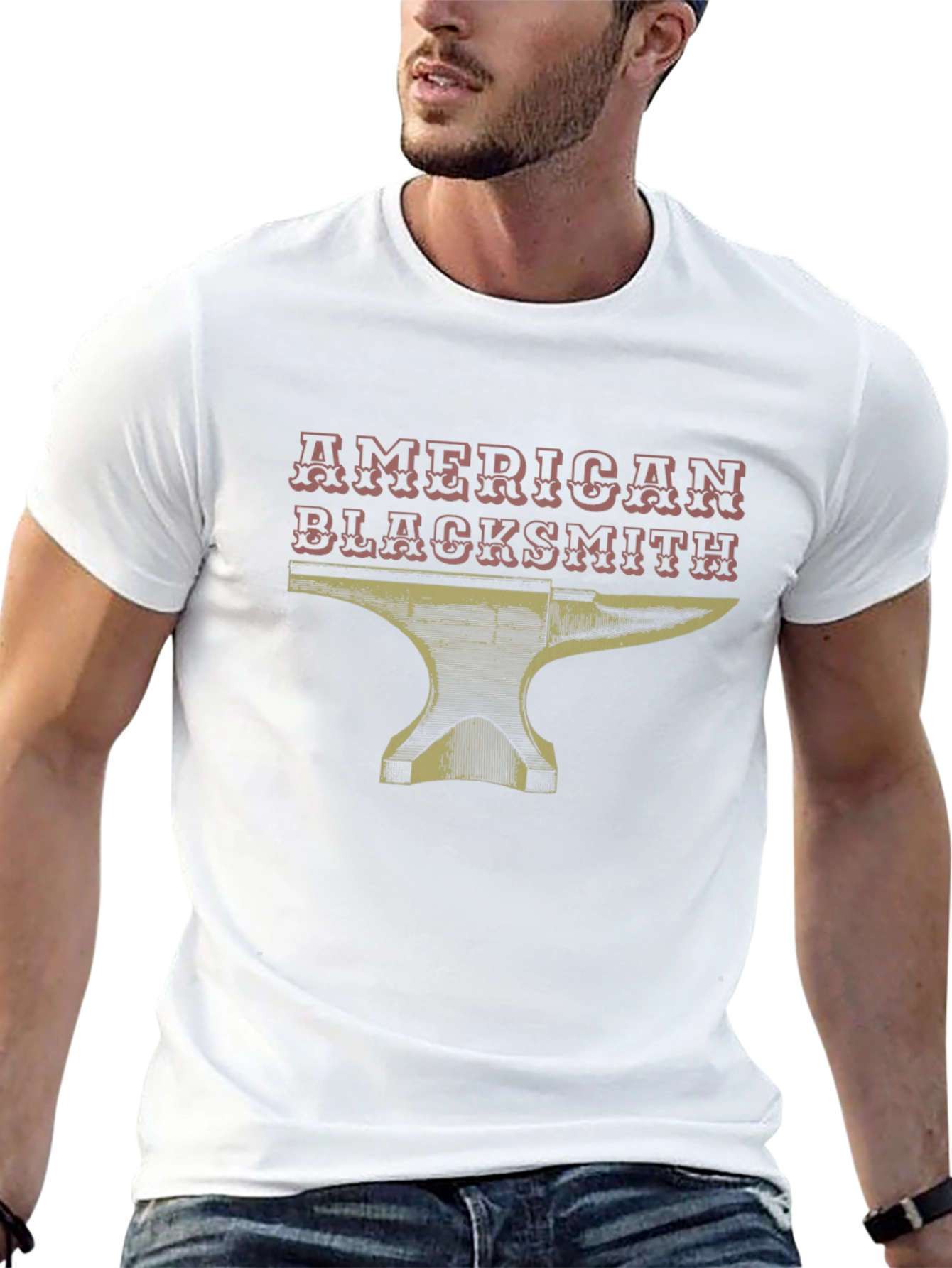American Blacksmith Anvil Graphic Tee - Black