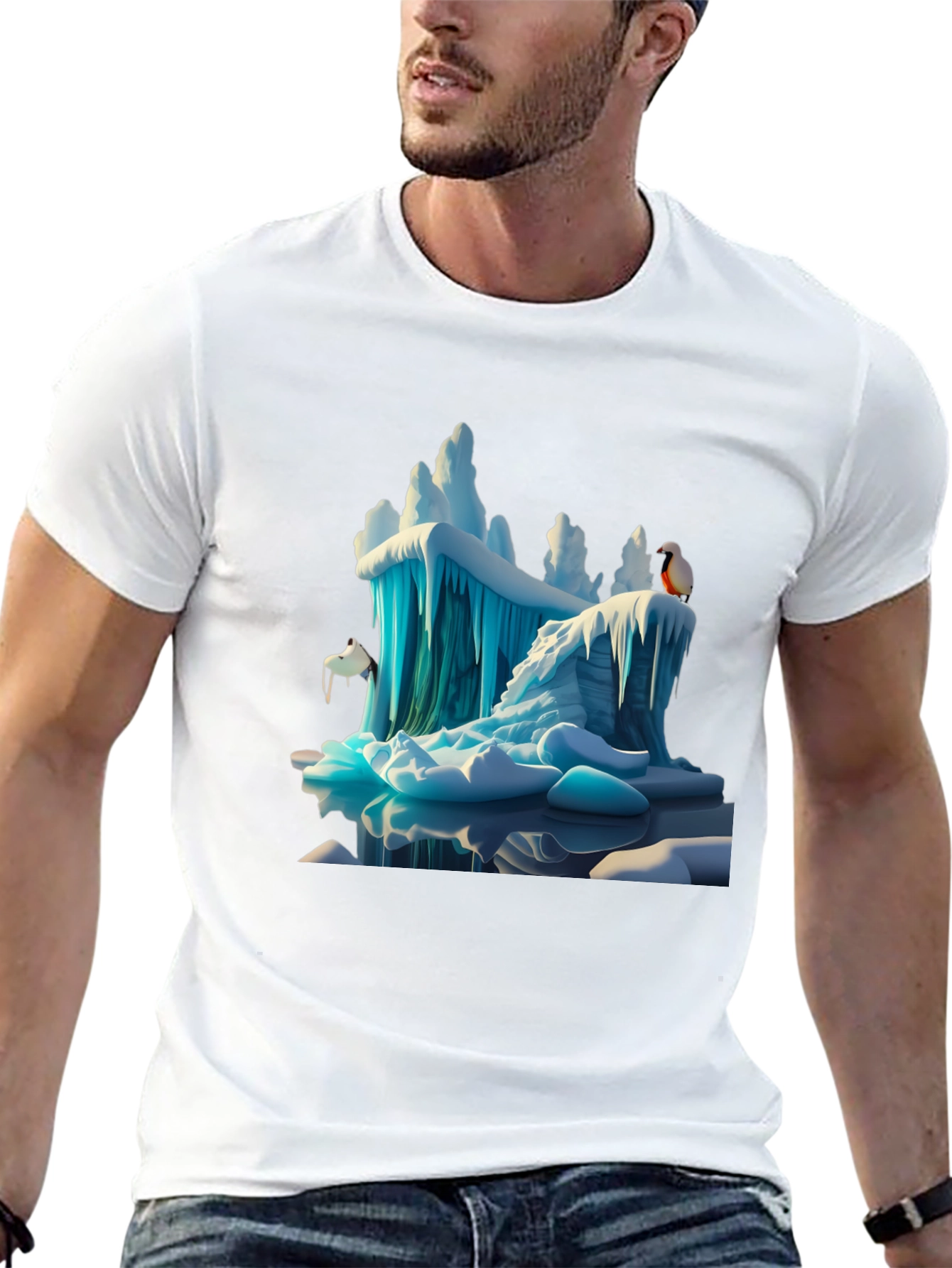 Arctic Ice T-Shirt - Penguin Design