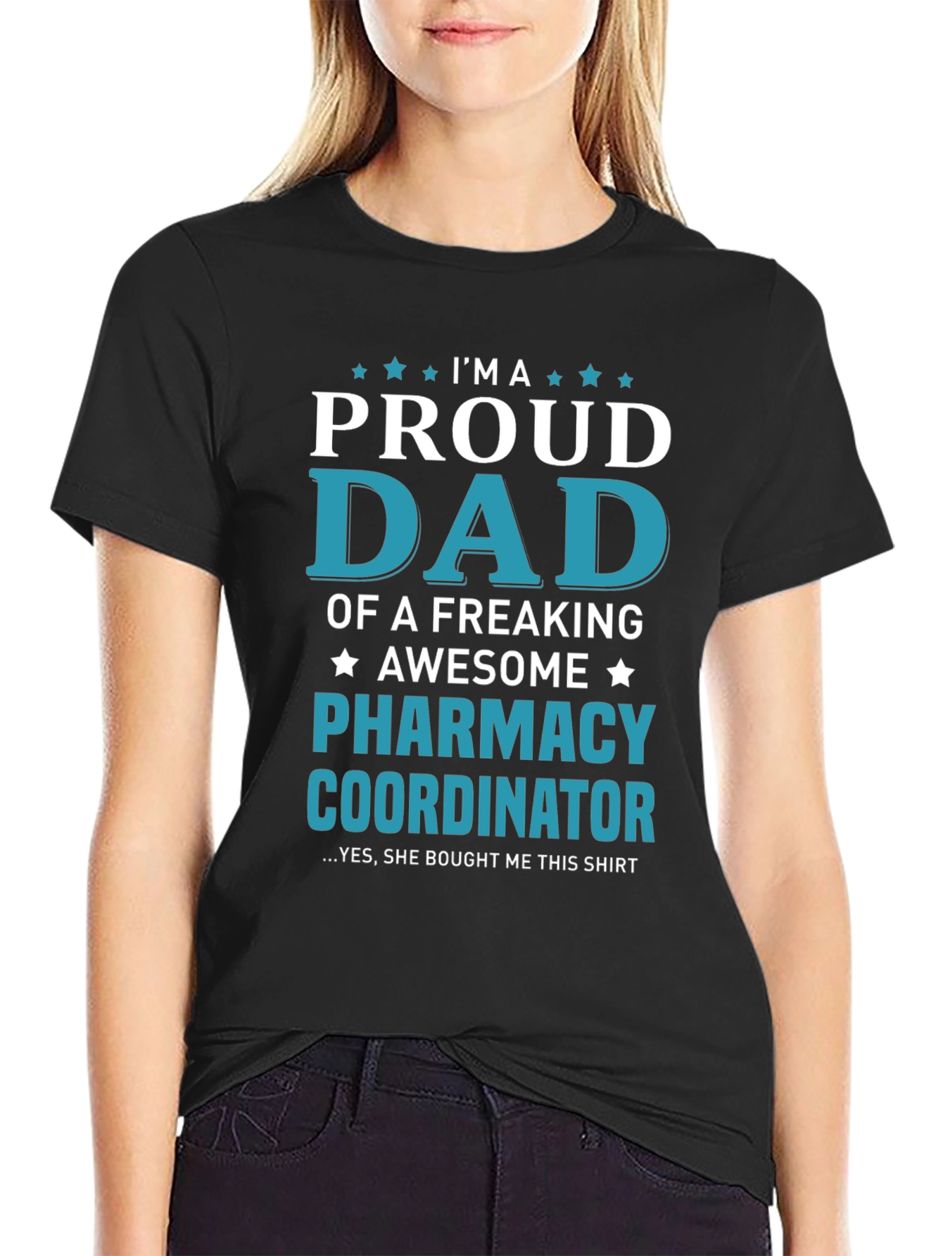 Proud Dad Pharmacy Coordinator T-Shirt | Funny Pharmacist Dad Tee | Medical Worker Gift Shirt | Healthcare Graphic Tee | Free Shipping $50+