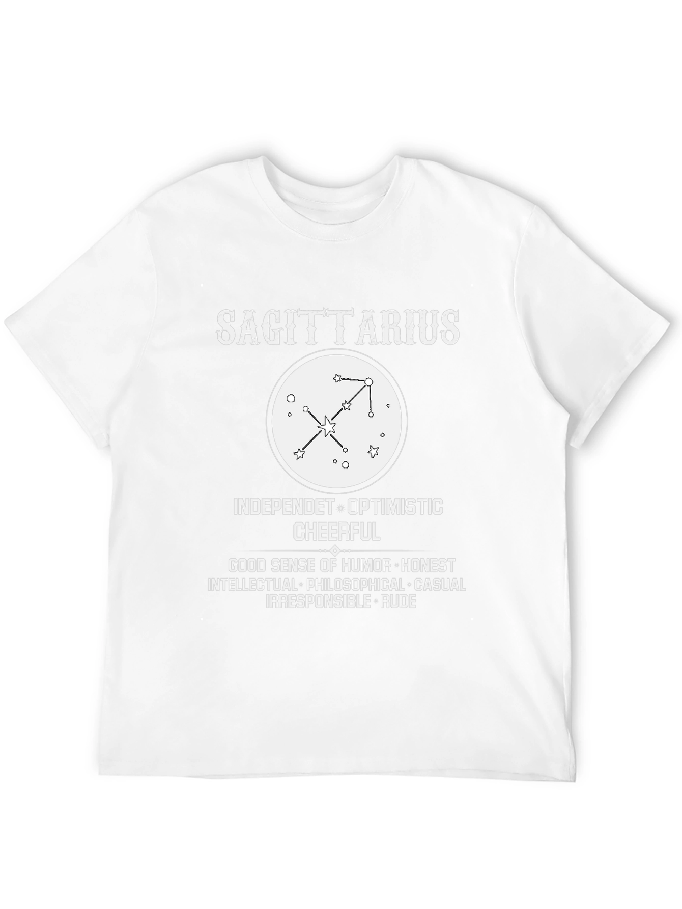 Sagittarius Zodiac T-Shirt Horoscope Constellation Tee