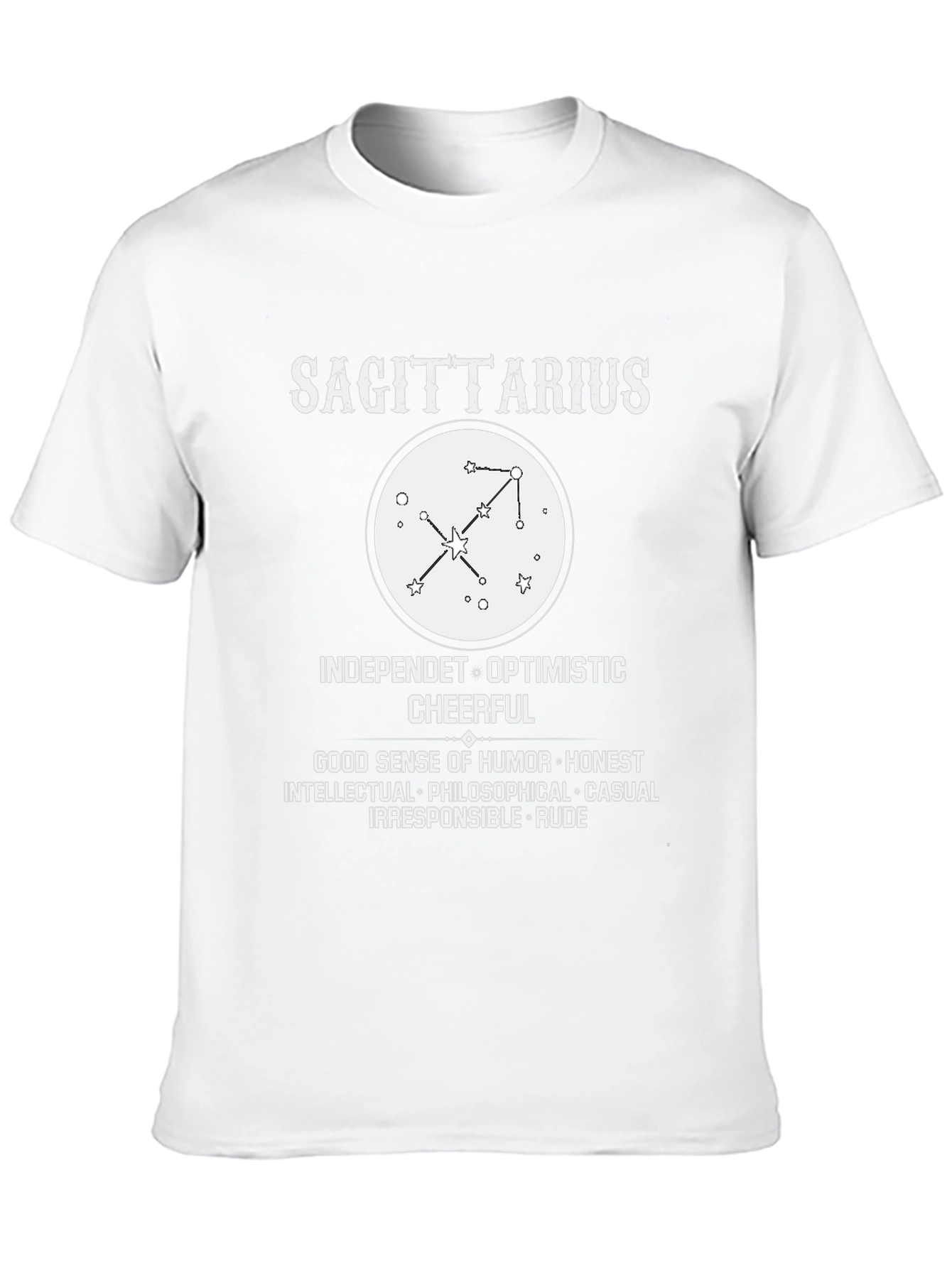 Sagittarius Zodiac T-Shirt Horoscope Constellation Tee