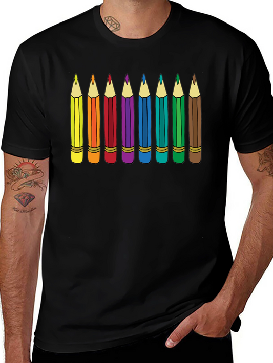 Colorful Pencil T-Shirt - Back to School Style