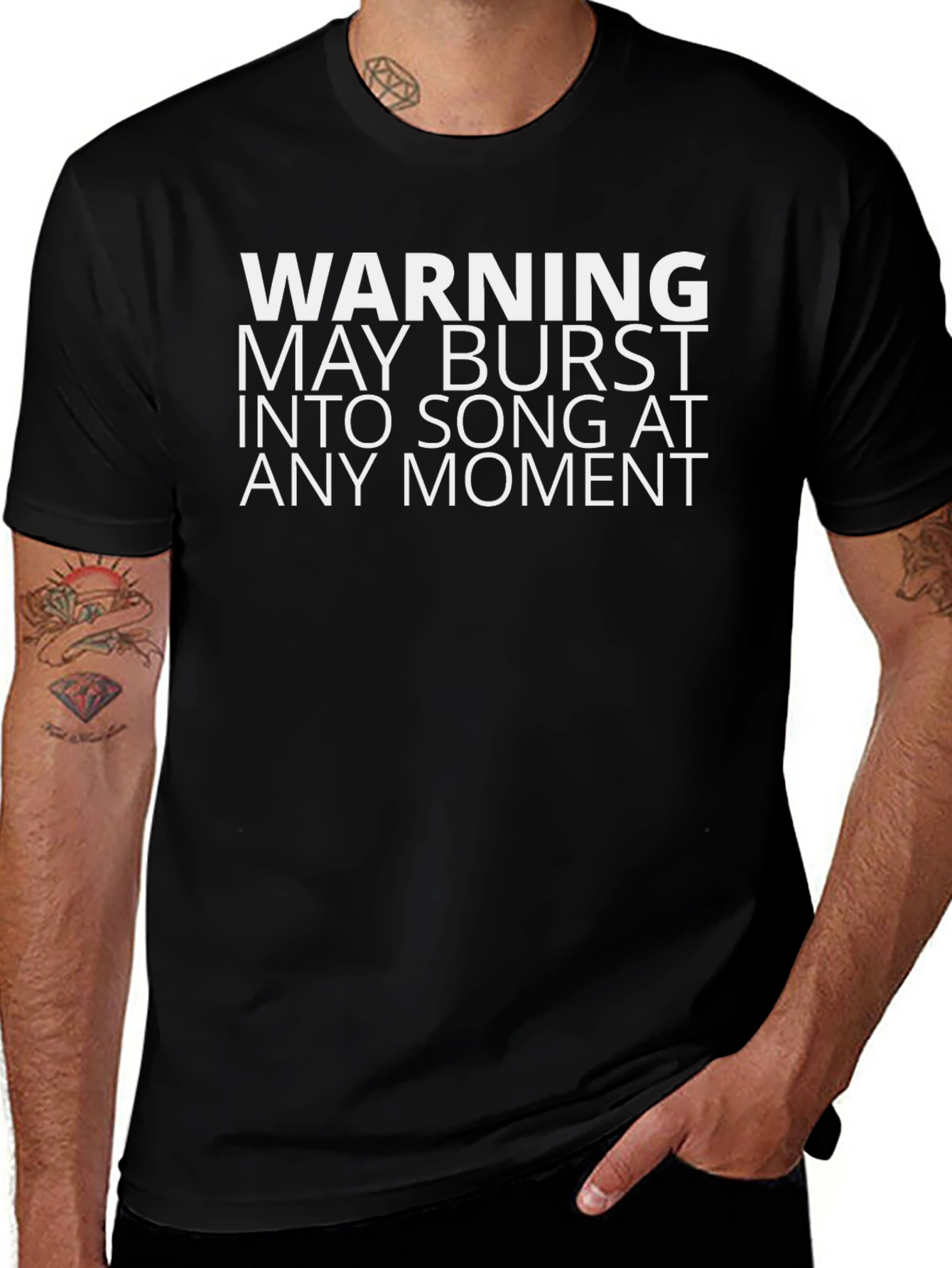 Warning May Burst Into Song T-Shirt