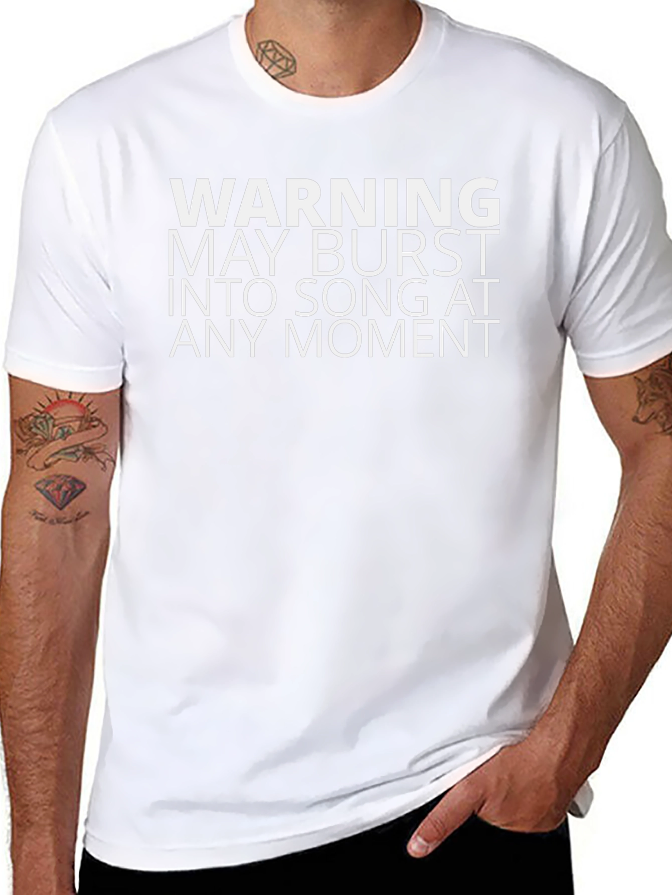 Warning May Burst Into Song T-Shirt